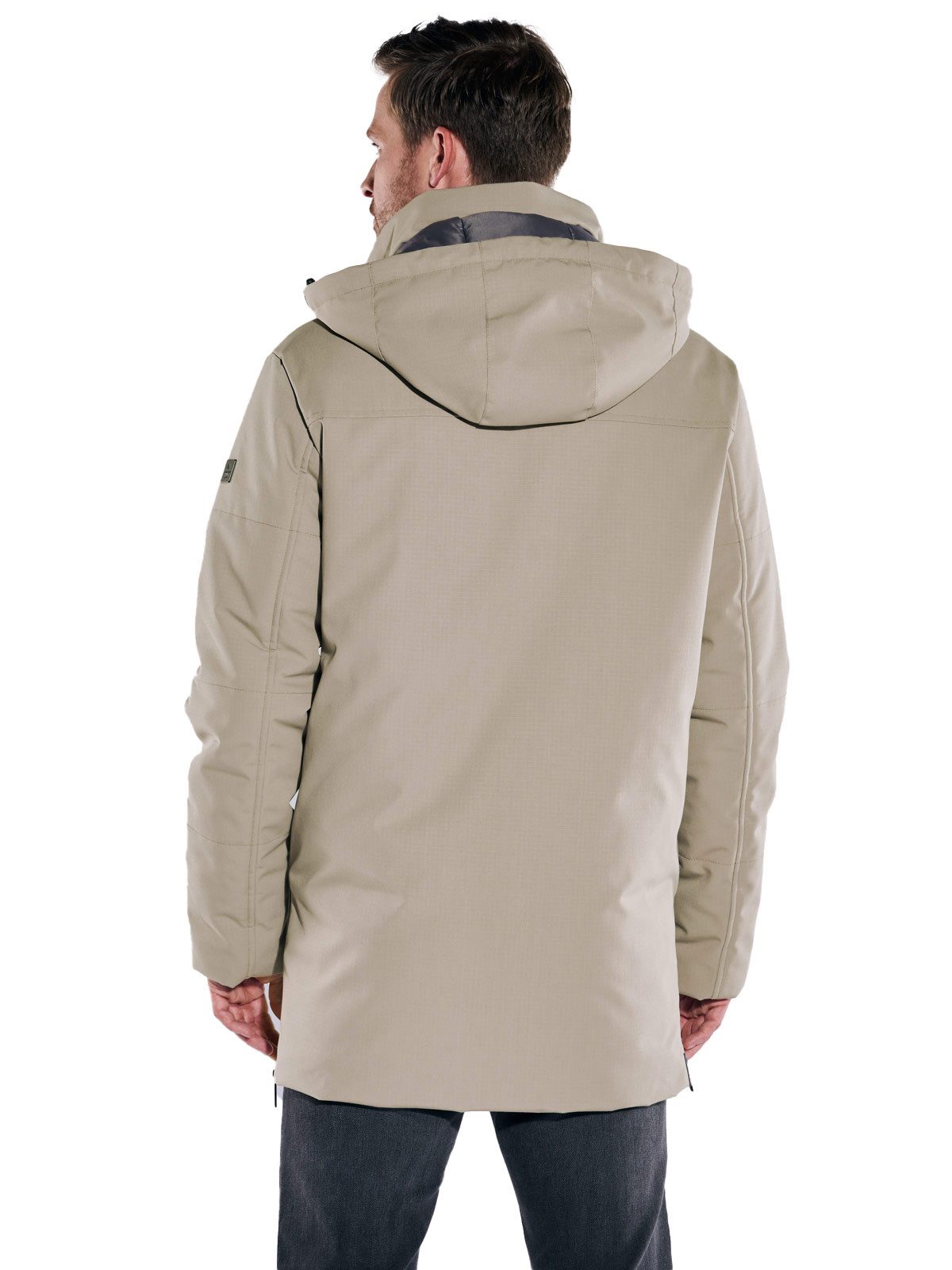 ENGBERS GERMANY Langjacke Herren Jacke mit Funktionsdetails, Beige