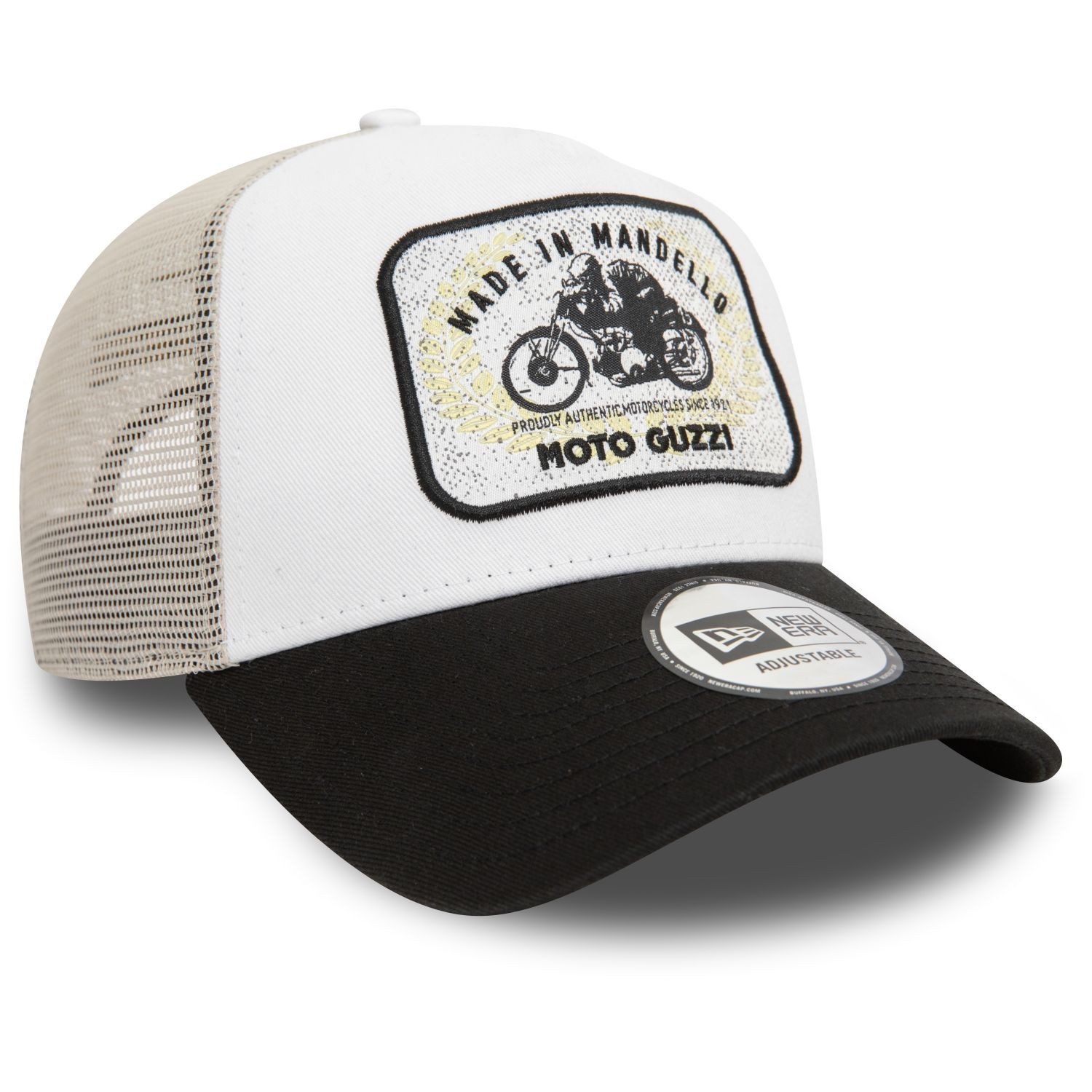 New Era Trucker Cap AFrame Trucker HERITAGE Moto Guzzi