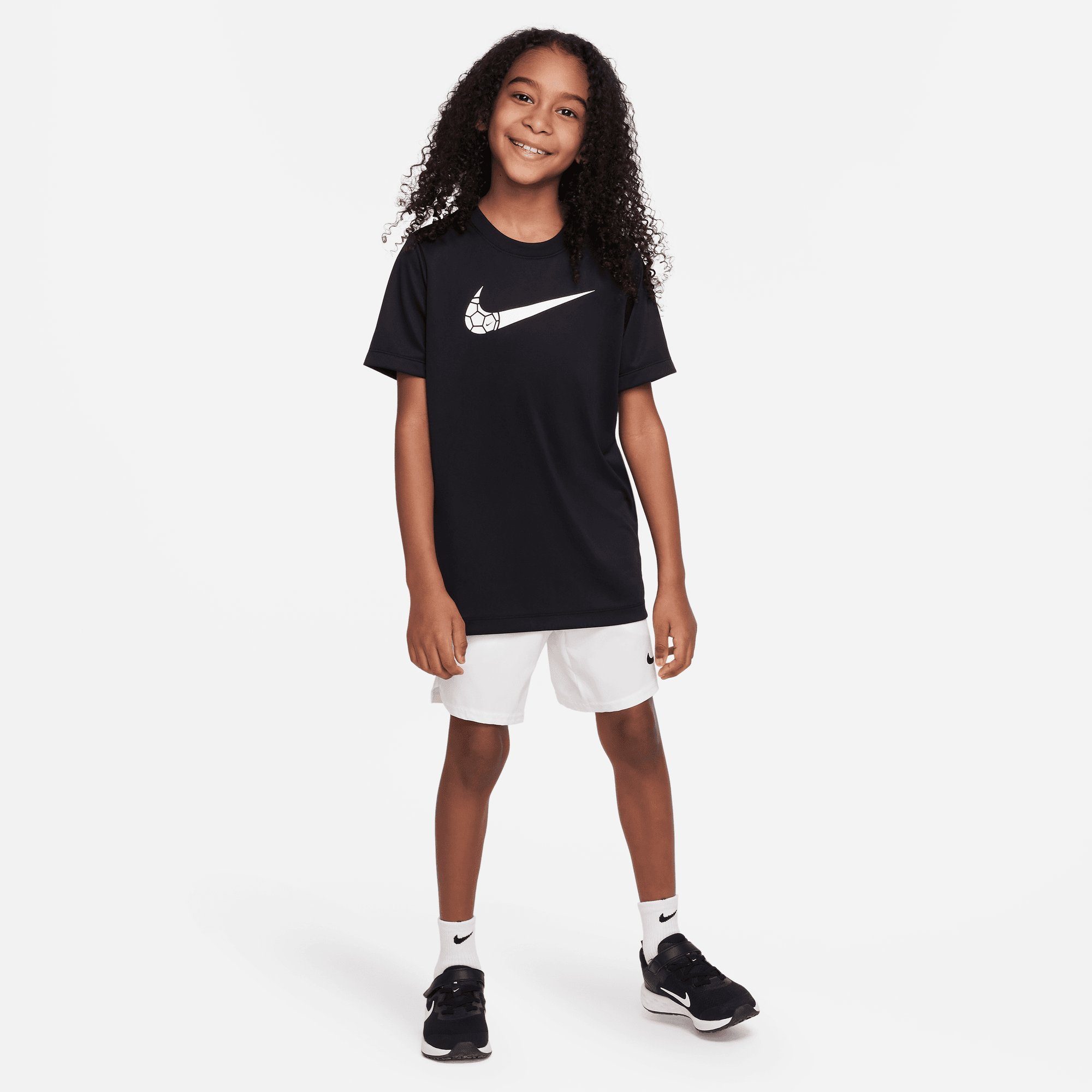 Nike Sportswear T-Shirt (BOYS) KIDS' DRI-FIT BLACK TRAINING T-SHIRT BIG