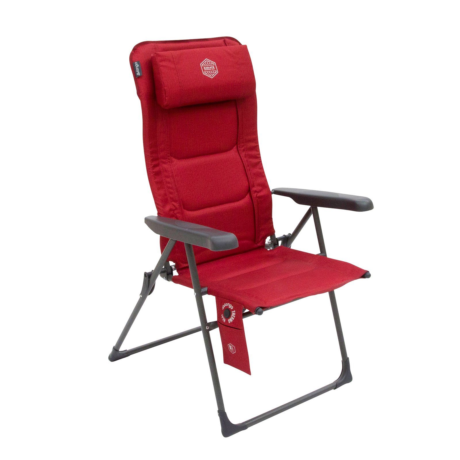 Vango Campingstuhl Camping Stuhl Radiate DLX Heiz, Auflage Klappstuhl Liege Hoch Lehner 140 kg