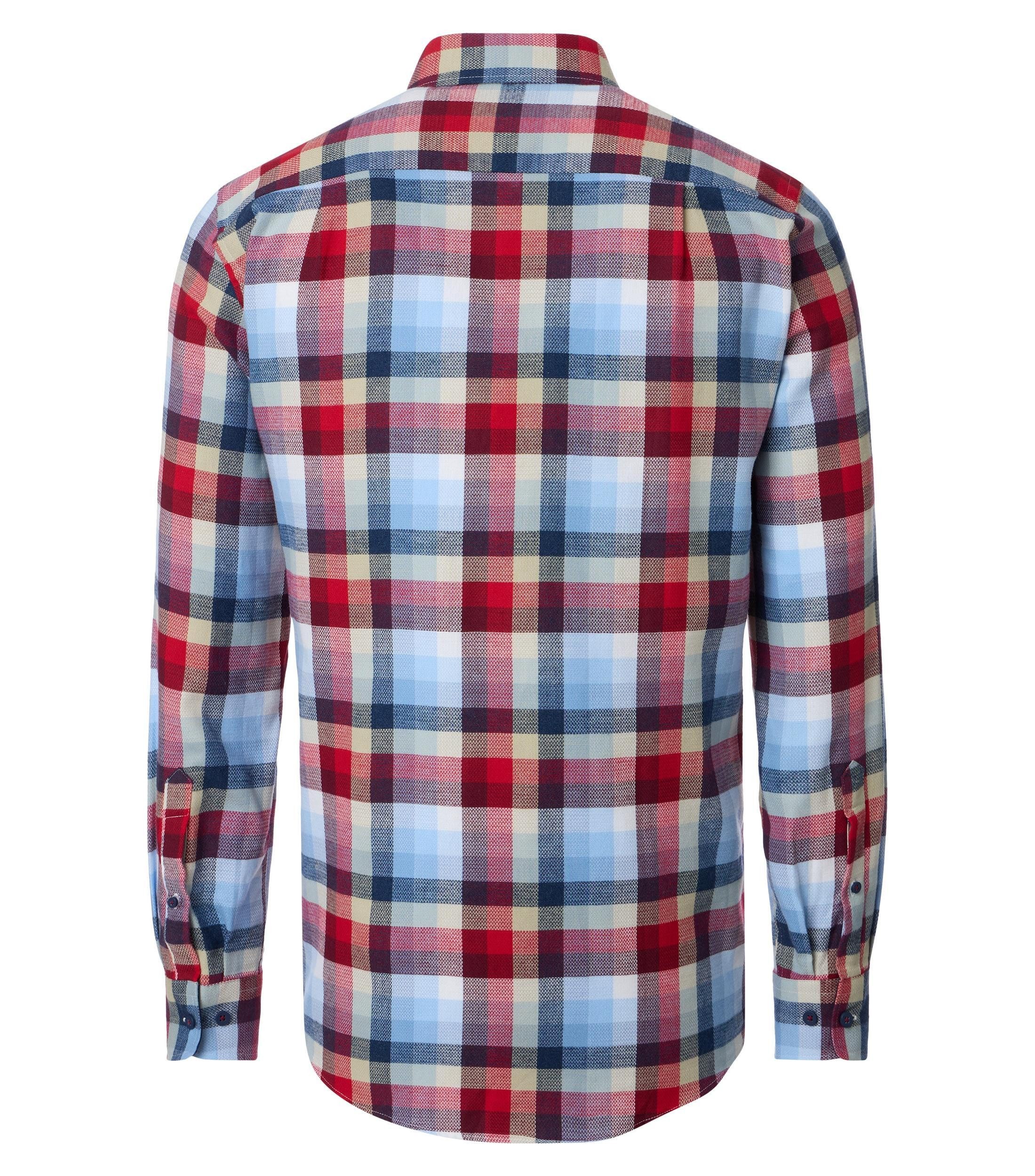 Redmond Langarmhemd kariert Comfort Fit