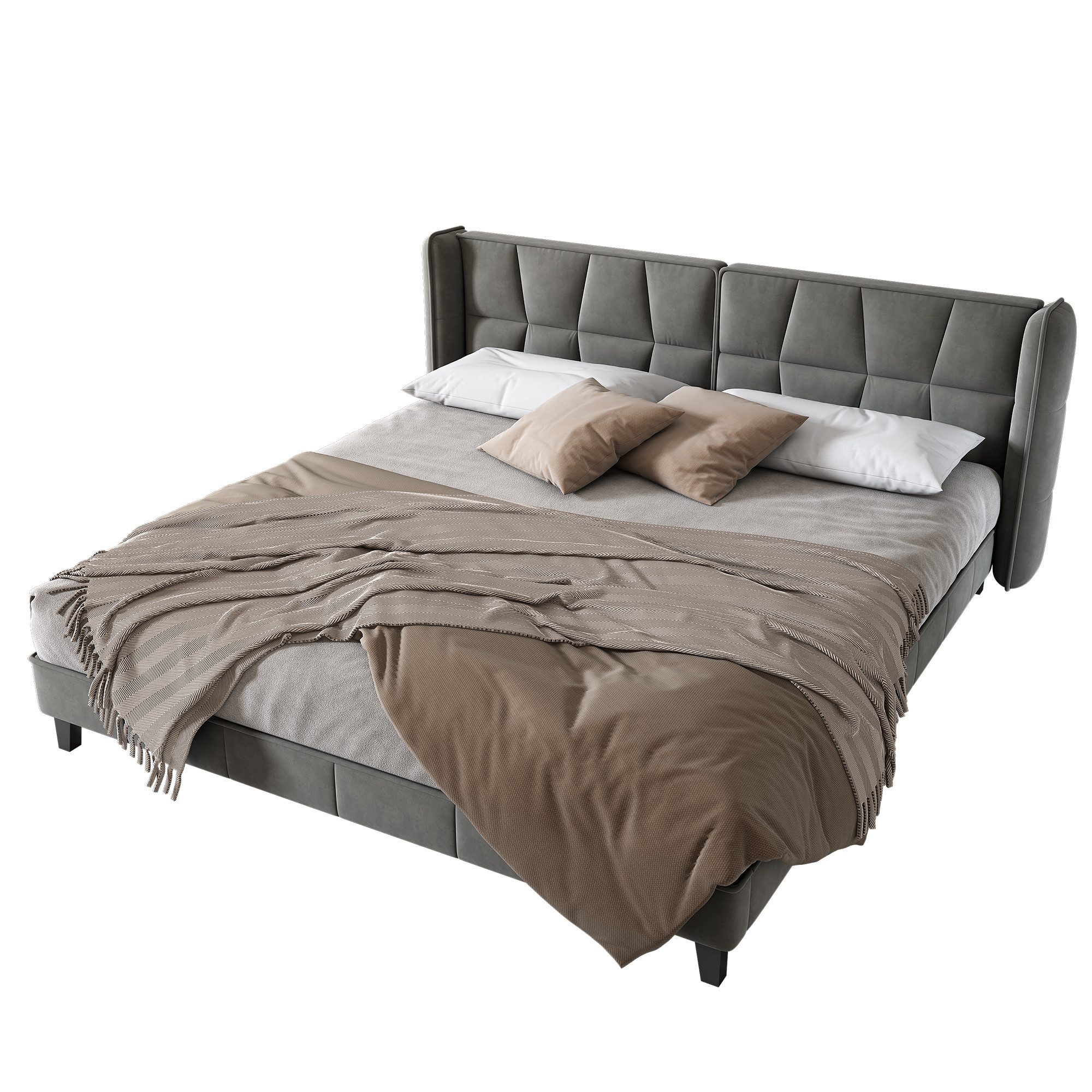 Flieks Polsterbett, Doppelbett mit Lattenrost und günstig online kaufen