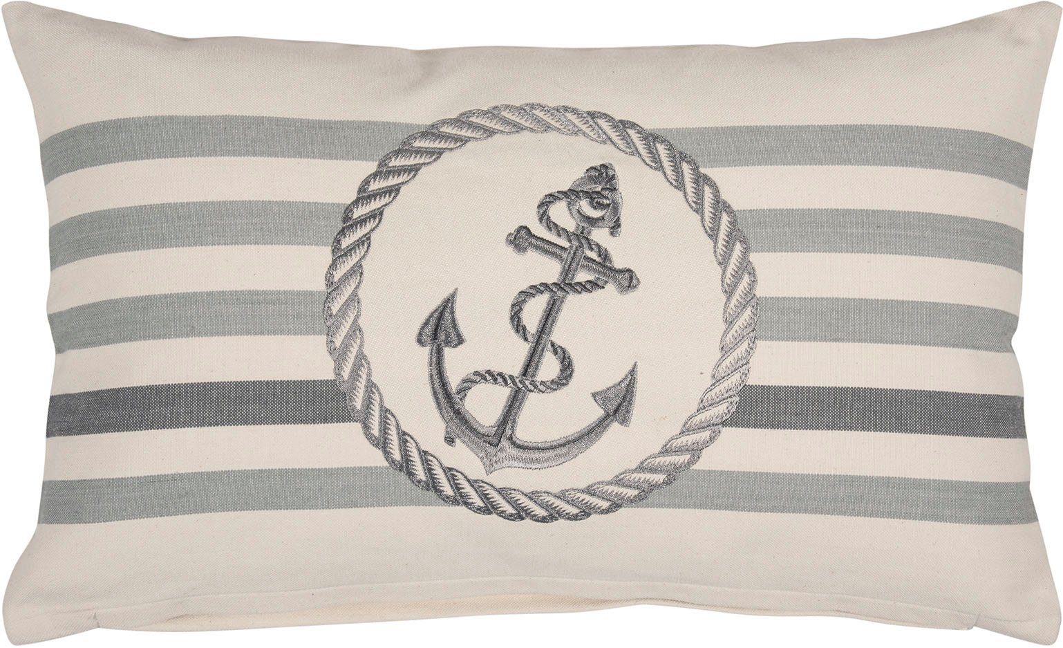 Dekokissen Design, 1 grey Kissenhülle einzigartiges PAD ohne Stück Füllung, Sea,