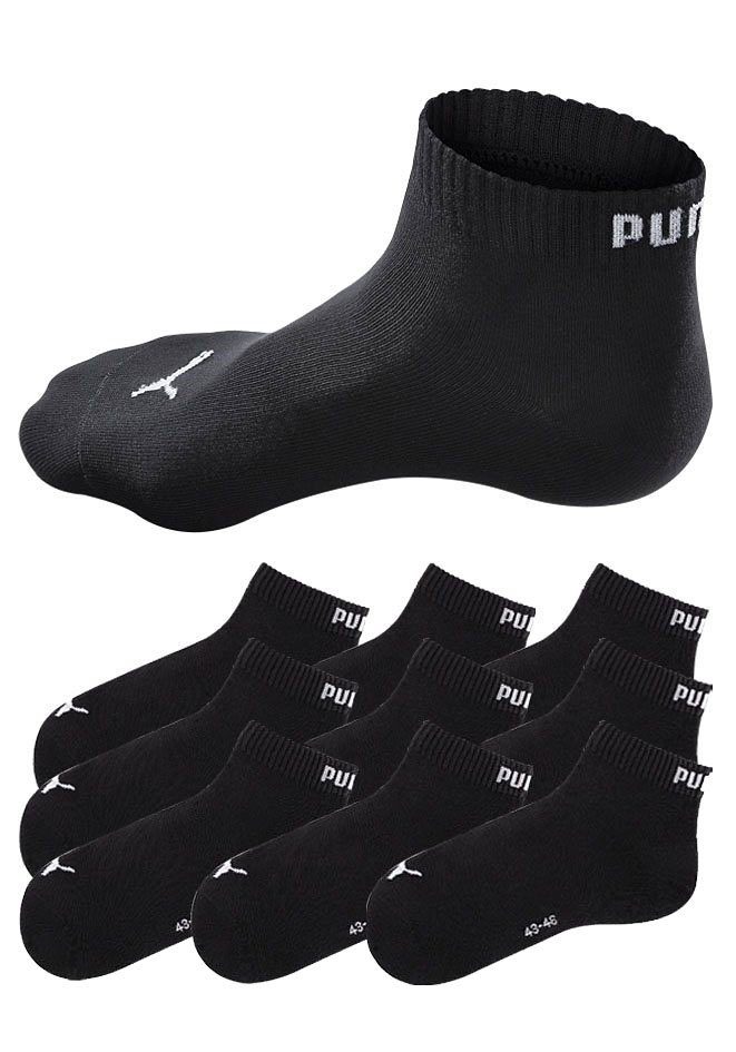 PUMA Kurzsocken (9-Paar) Atmungsaktiv, feuchtigkeitsregulierend, Rippenbünd günstig online kaufen