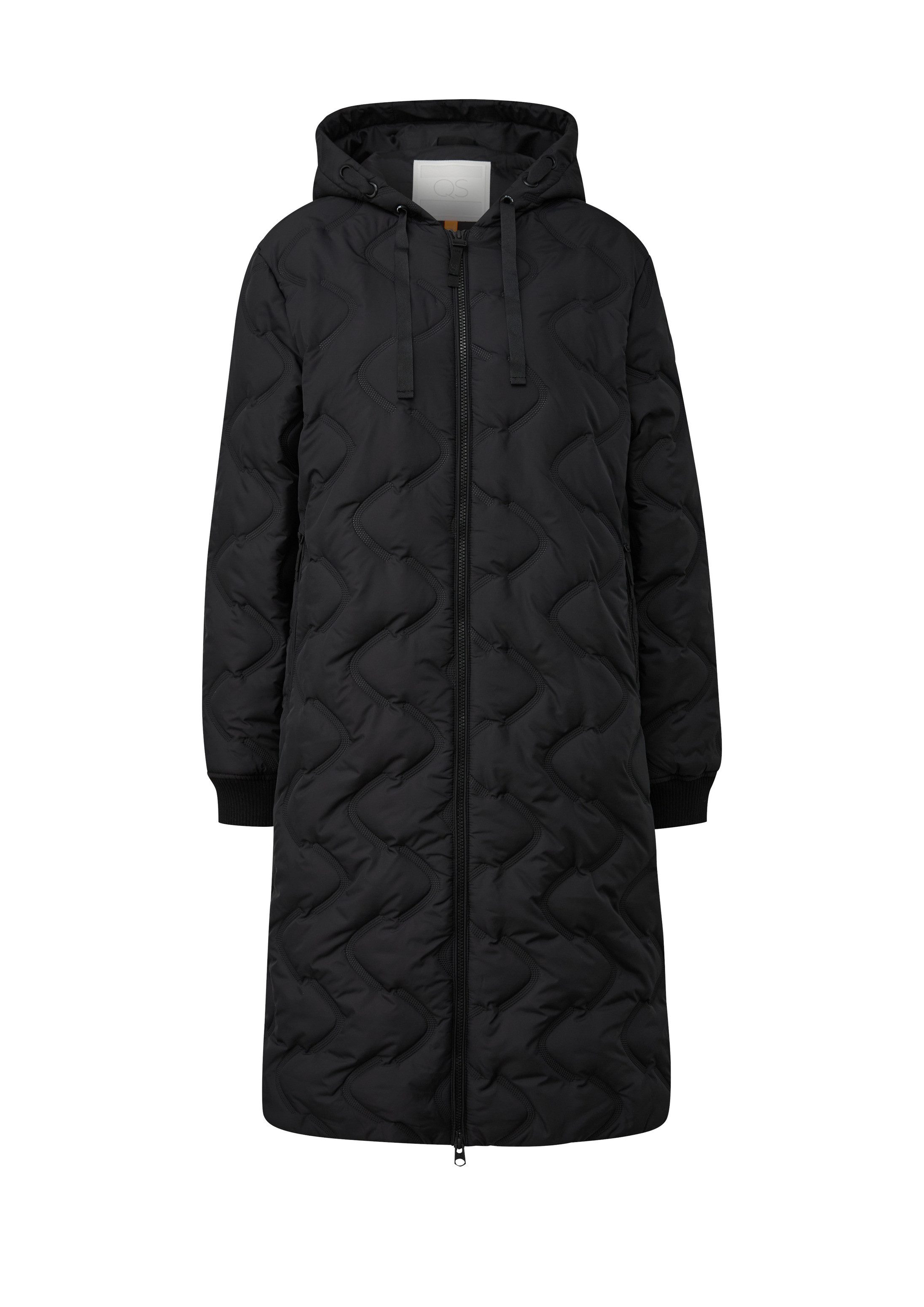QS Wintermantel Outdoor-Mantel Wattierter Mantel mit geprägtem Muster – Bild 2 von 5