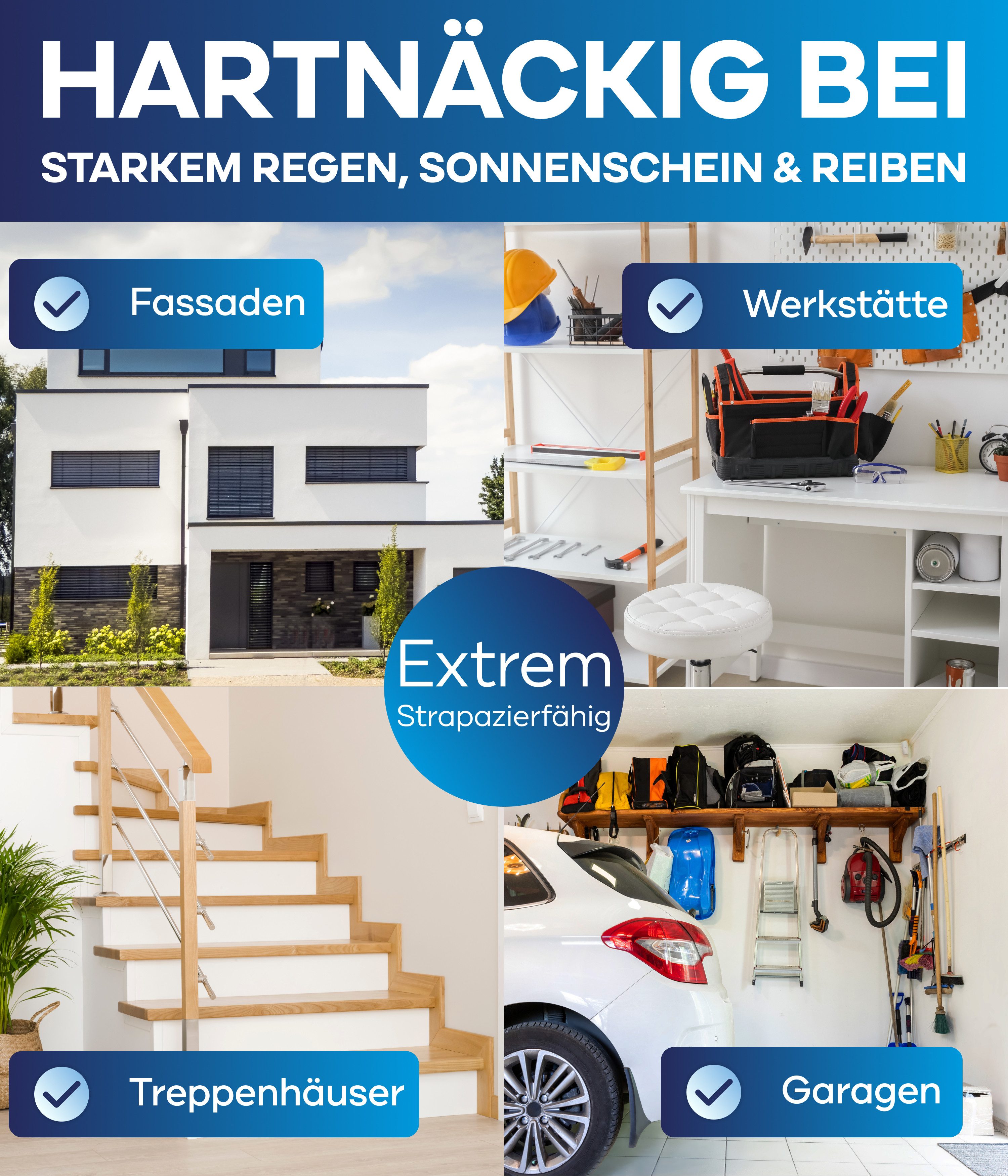 plid Fassadenfarbe Fassadenfarbe Aussenfarbe Fassadenwetterschutz Anstreichset, Schnelltrocknend