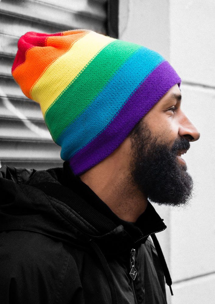 FC St. Pauli Bommelmütze FC St. Pauli Mütze FC St. Pauli Regenbogen