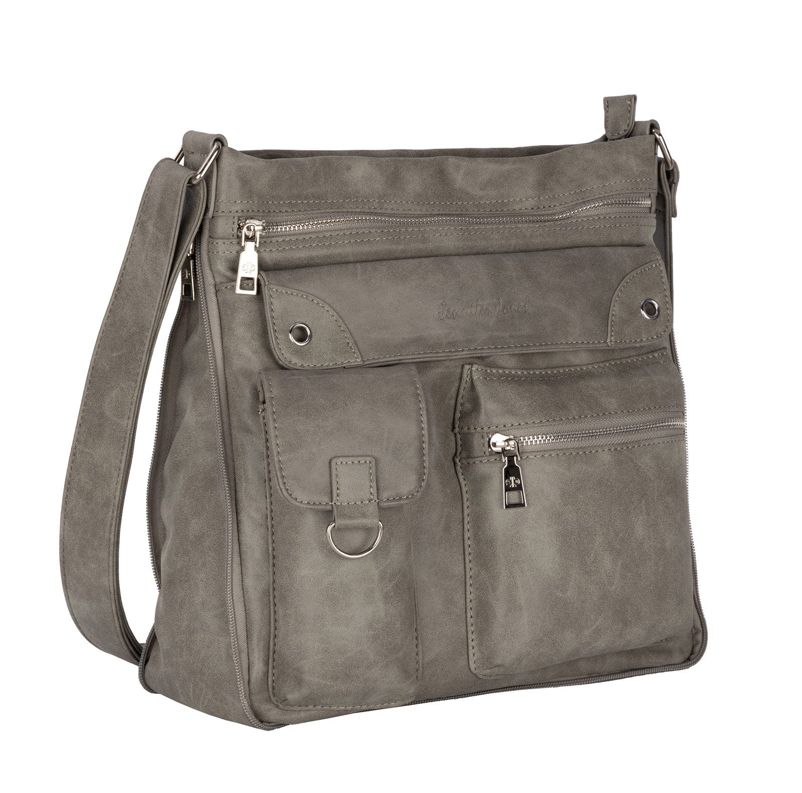 Jennifer Jones Umhängetasche Damen Tasche Schultertasche Umhängetasche Leder Optik Handtasche, als Schultertasche,Shopper,Handtasche tragbar