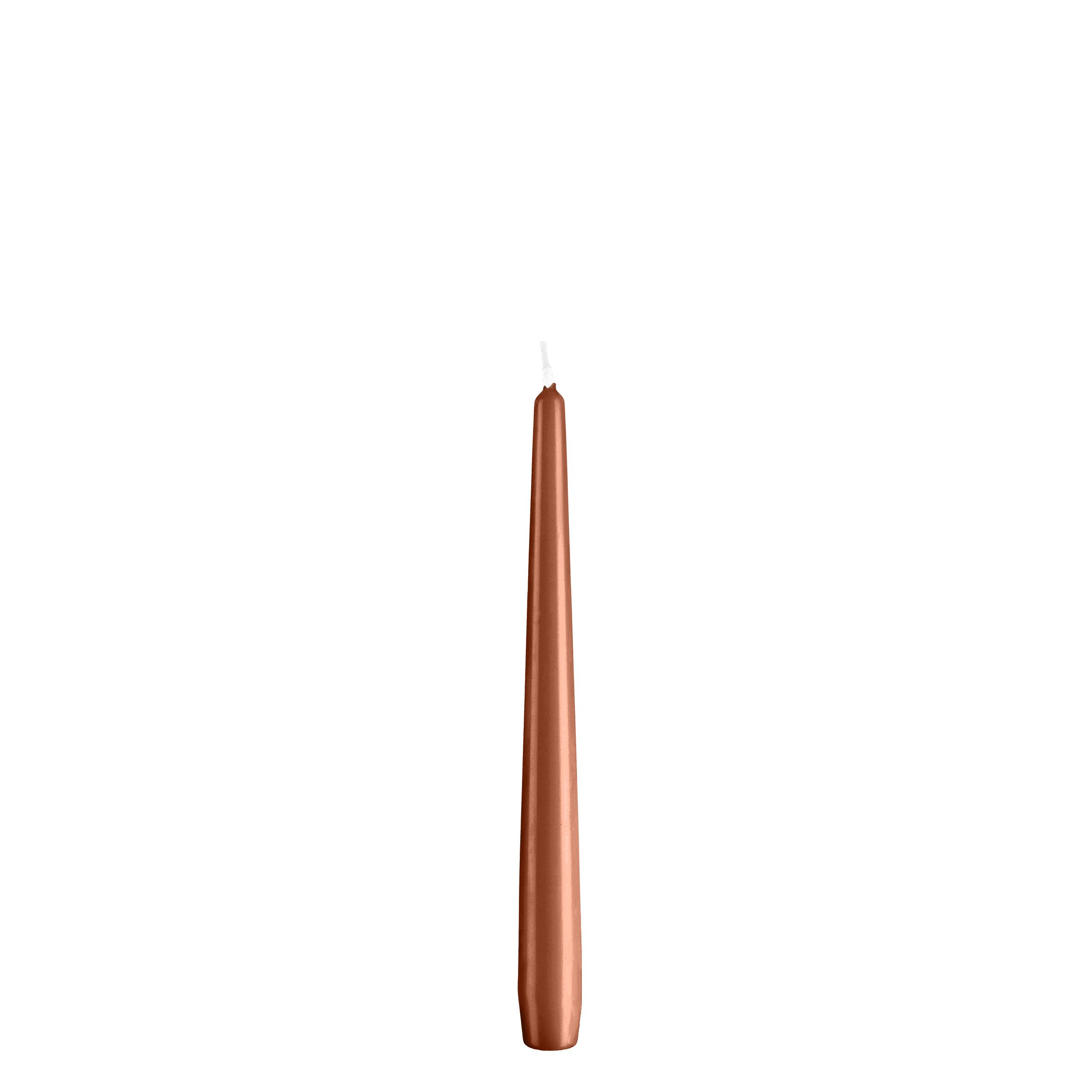 Kopschitz Kerzen Spitzkerze Spitzkerzen Haselnuss 240 x Ø 23 mm, 12 Stück