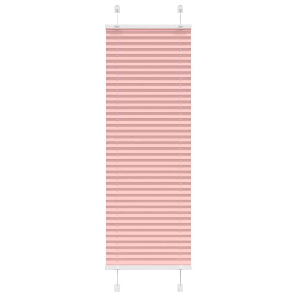 vidaXL Jalousie Plissee Rosa 50x150 cm Stoffbreite 49,4 cm Polyester