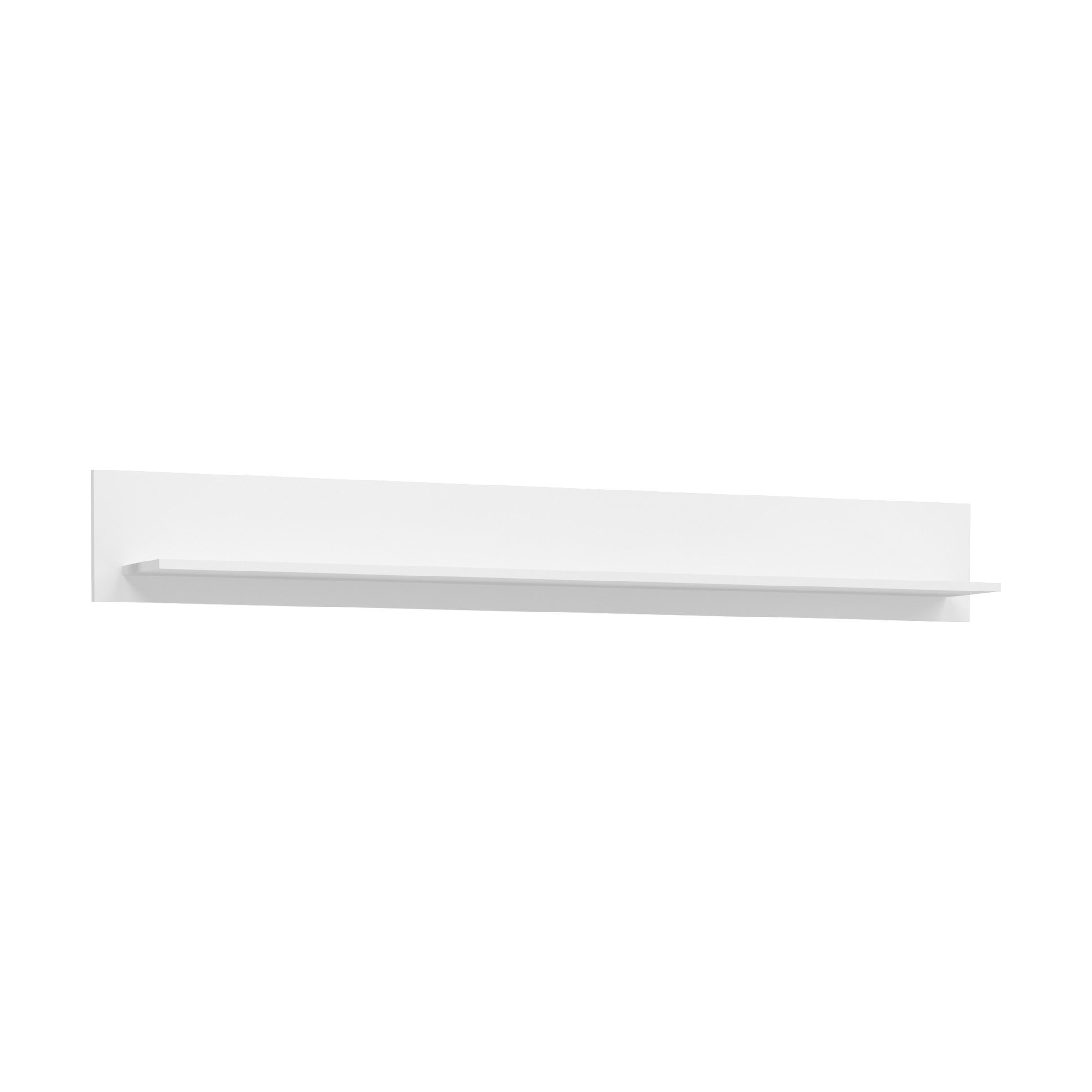 möbelando Wandboard Skylight, BxHxT: 170x22x21 cm, in weiß/weiß hochglanz