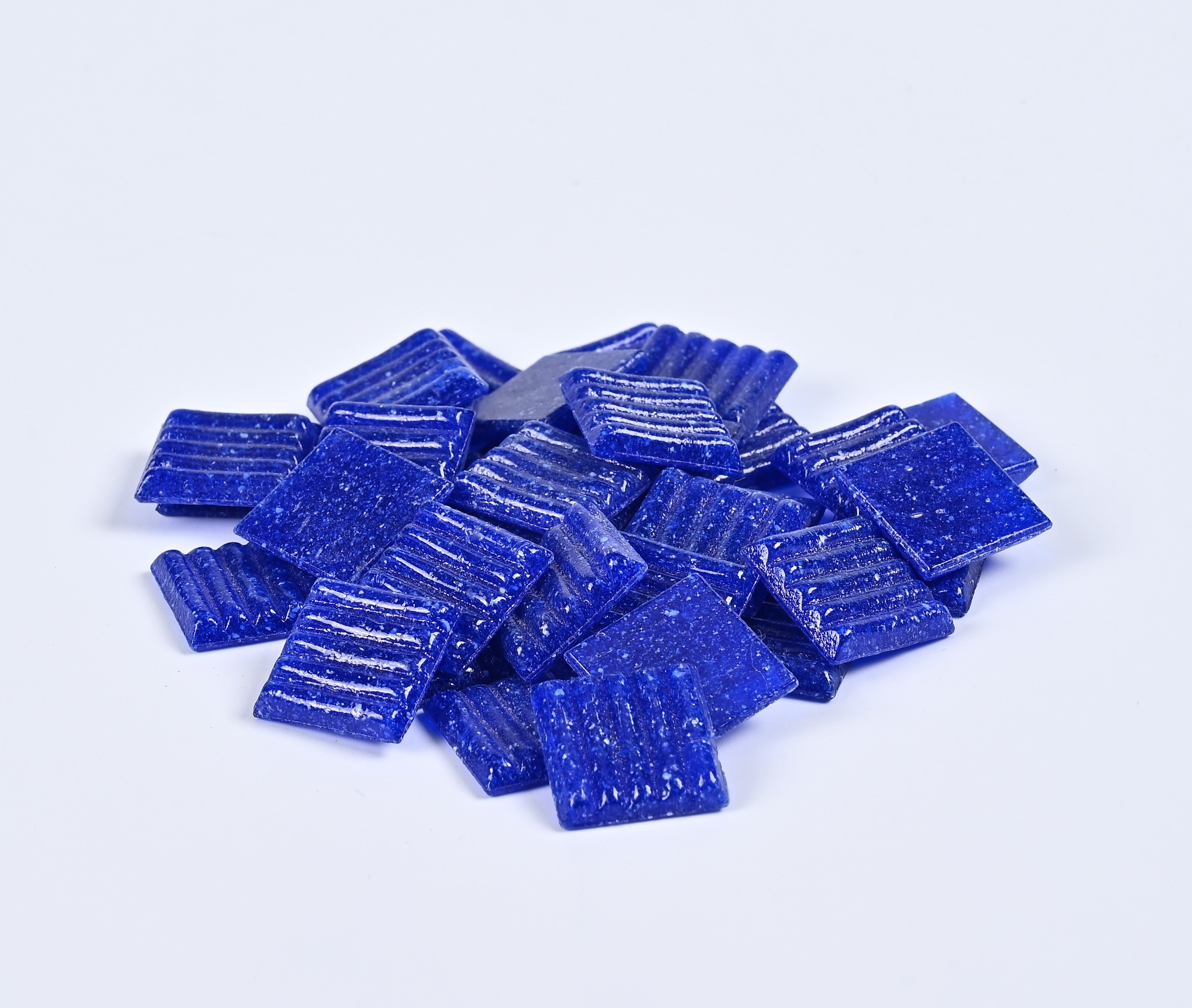 Armena Mosaikfliesen Mosaikfliesen Glasmosaik Bastelmaterial Mosaik DIY Wandfliesen 260g, tiefblau