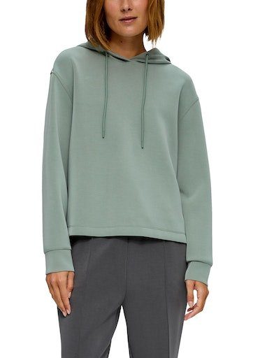 s.Oliver Sweatshirts Langarm Felpe a Maniche Lunghe, White