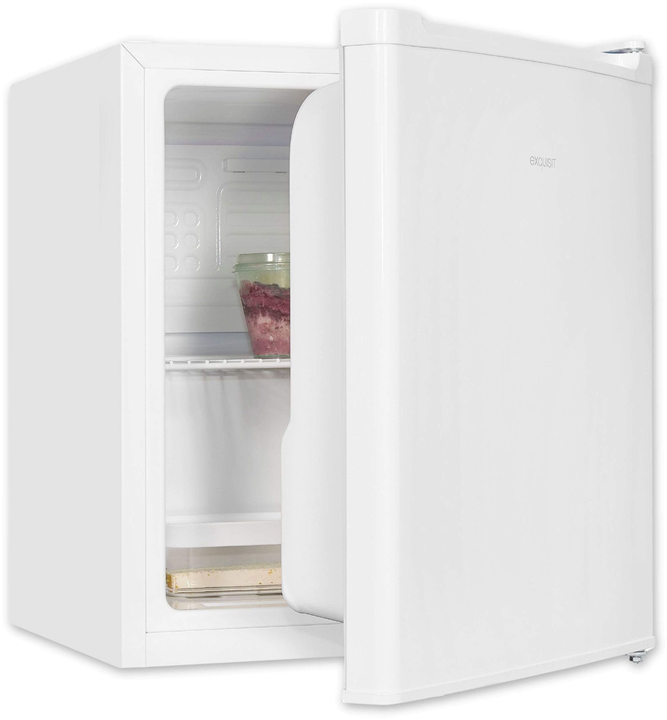 exquisit Kühlschrank KB05-V-O040E weiss, 51 cm hoch, 44 cm breit