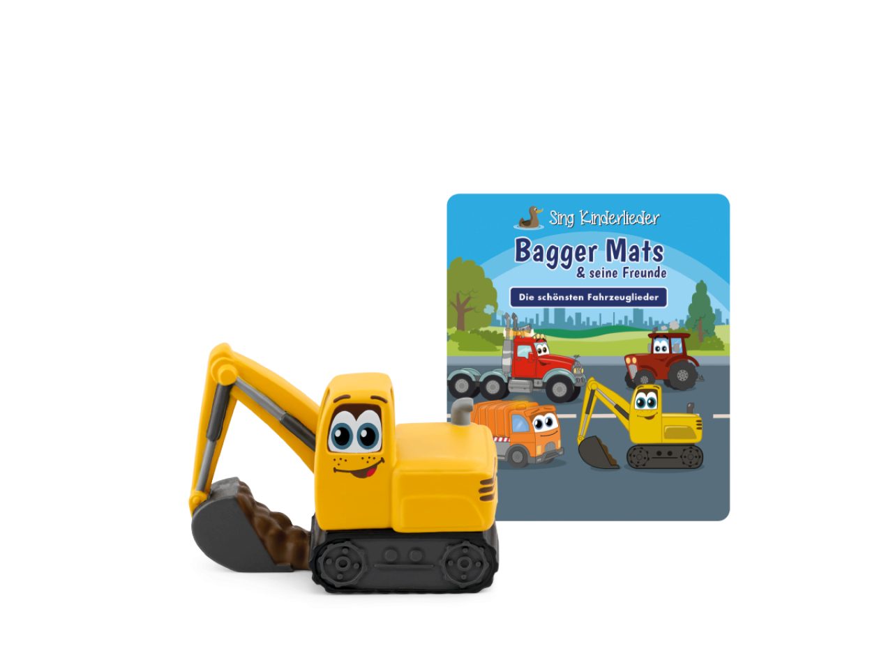 tonies Hörspielfigur Bagger Mats & seine Freunde - 20 Fahrzeuglieder für Kinder