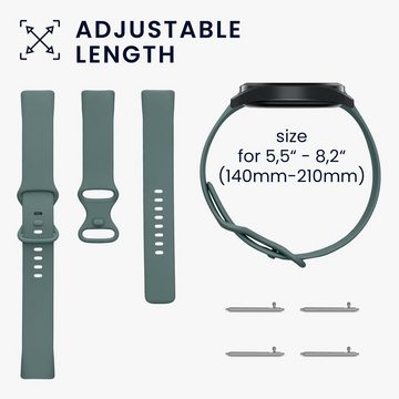 kwmobile Uhrenarmband 2x Sportarmband für Fitbit Charge 6 / Charge 5, Armband TPU Silikon Set Fitnesstracker