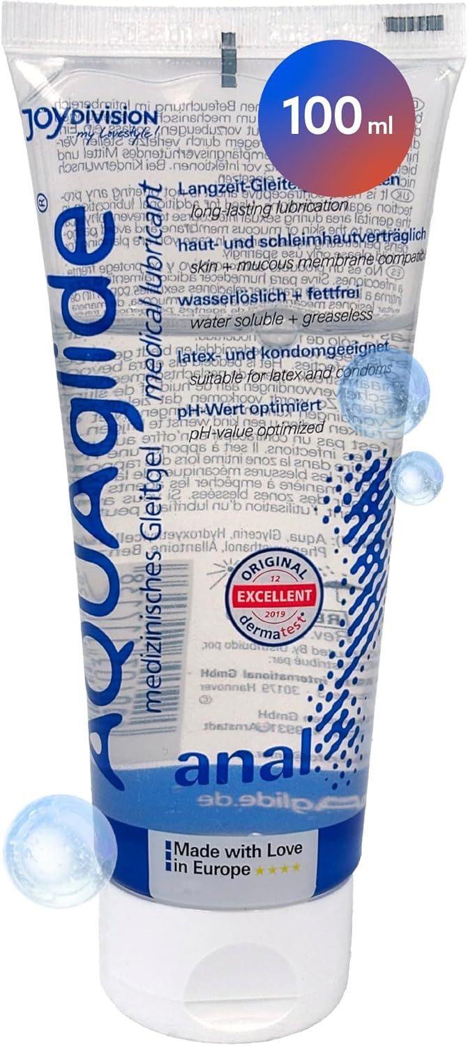 JOYDIVISION Analgleitgel AQUAglide Anal, wasserbasierend, kristallklar, extra viskos, wasserbasierend