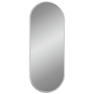 furnicato Wandspiegel Silbern 50x20 cm Oval