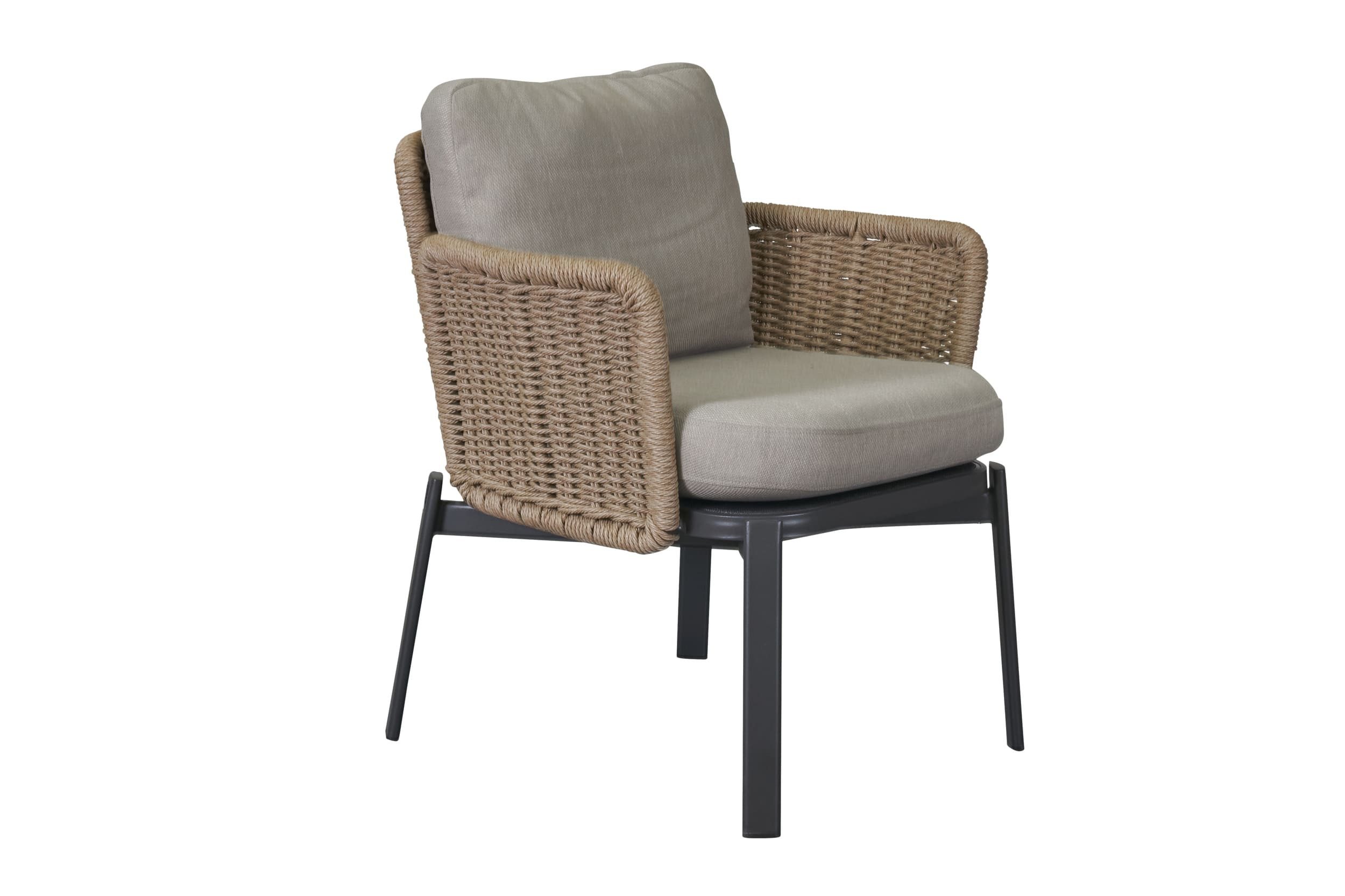 LC Garden Rattanstuhl »Catalina« Dining Armlehnstuhl Rope inkl. Sitzkissen (1 St)