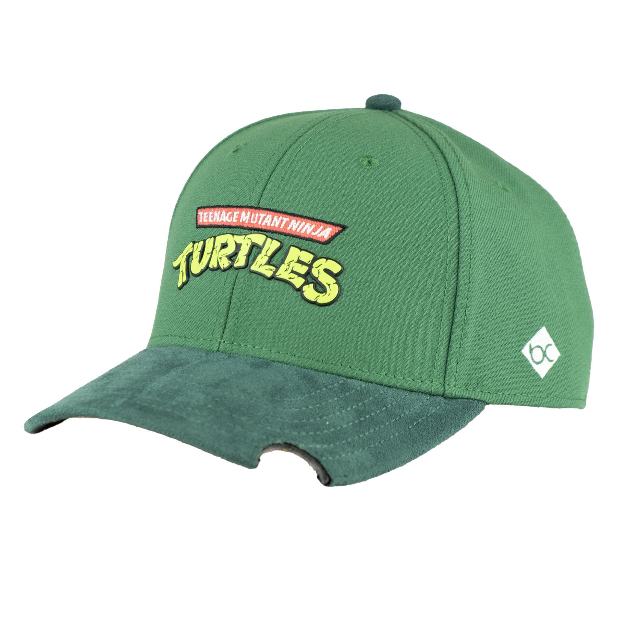Bavarian Caps Snapback Cap Bavarian Caps/HERONOX "Turtles: Pizzaliebe" Halfcurved Cap turtlegrün (Basecap, Basecap, Snapback Cap, Halfcurved Cap)