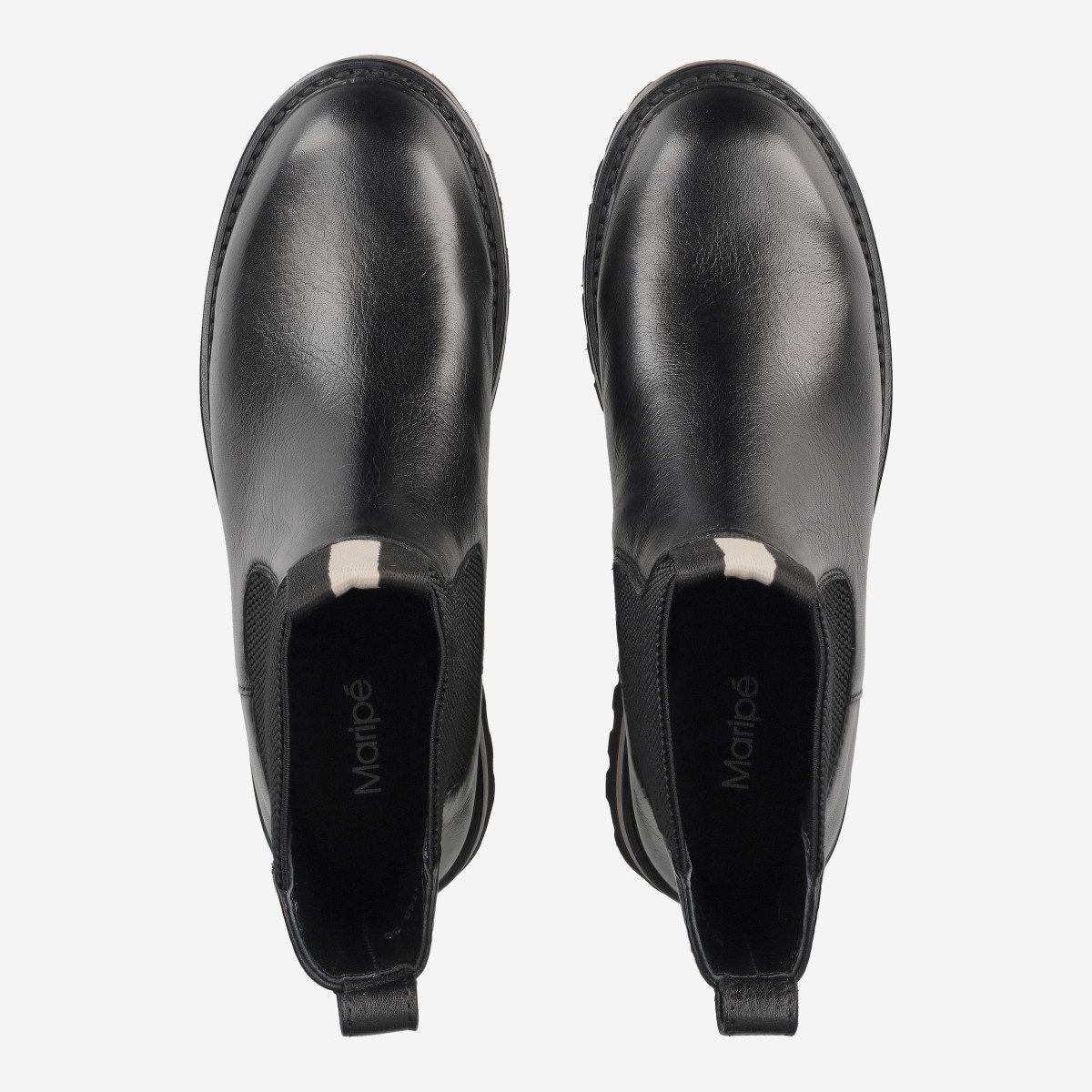 Maripé Maripé MA148 V.1, Chelsea Boots, Stiefeletten, Schwarz/ Ginger, Damen Chelseaboots