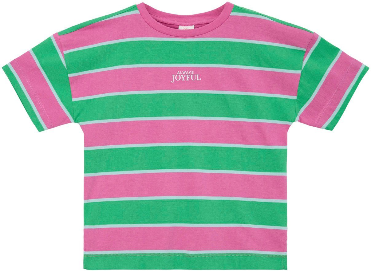 Mehrfarbig für Mädchen s.Oliver Junior Rosa T-Shirt