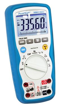 PeakTech Multimeter PeakTech 3360: TRMS Digitalmultimeter ~40.000 Counts ~1000V/10A AC/DC