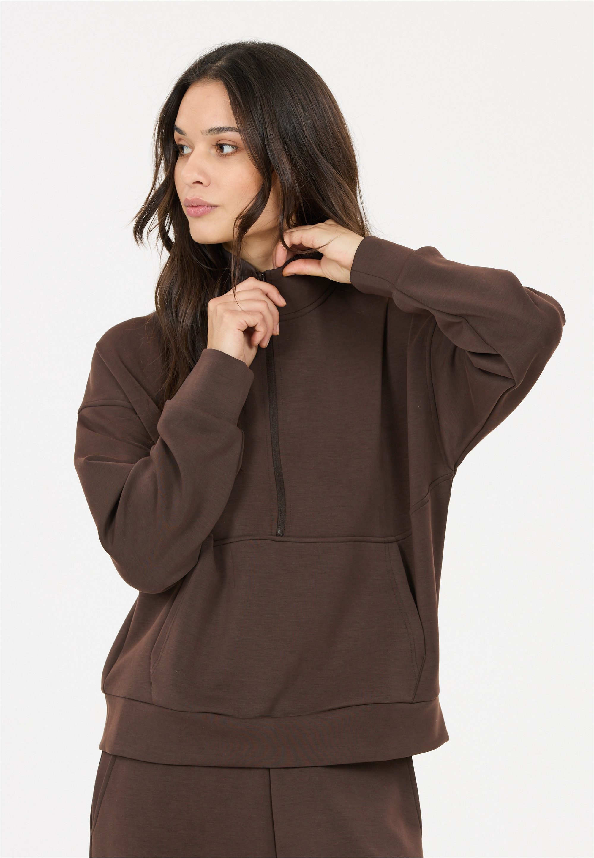 ATHLECIA Sweatshirt Jillnana mit geräumiger Kängurutasche