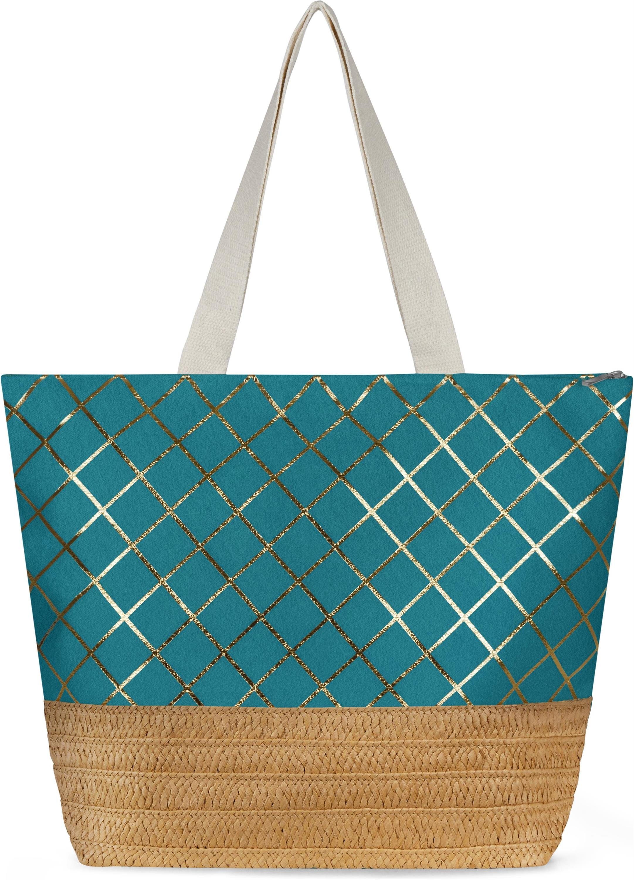 normani Strandtasche Große Strandtasche Kuredu, Handtasche mit Reißverschlu günstig online kaufen