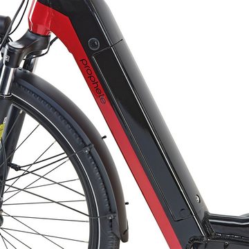 Prophete E-Bike Geniesser 5.0, 7 Gang Shimano Nexus Schaltwerk, Nabenschaltung, Mittelmotor, 630 Wh Akku, Pedelec, E-Bike für Damen, Cityrad, inkl. Rahmenschloss ART zertifiz.