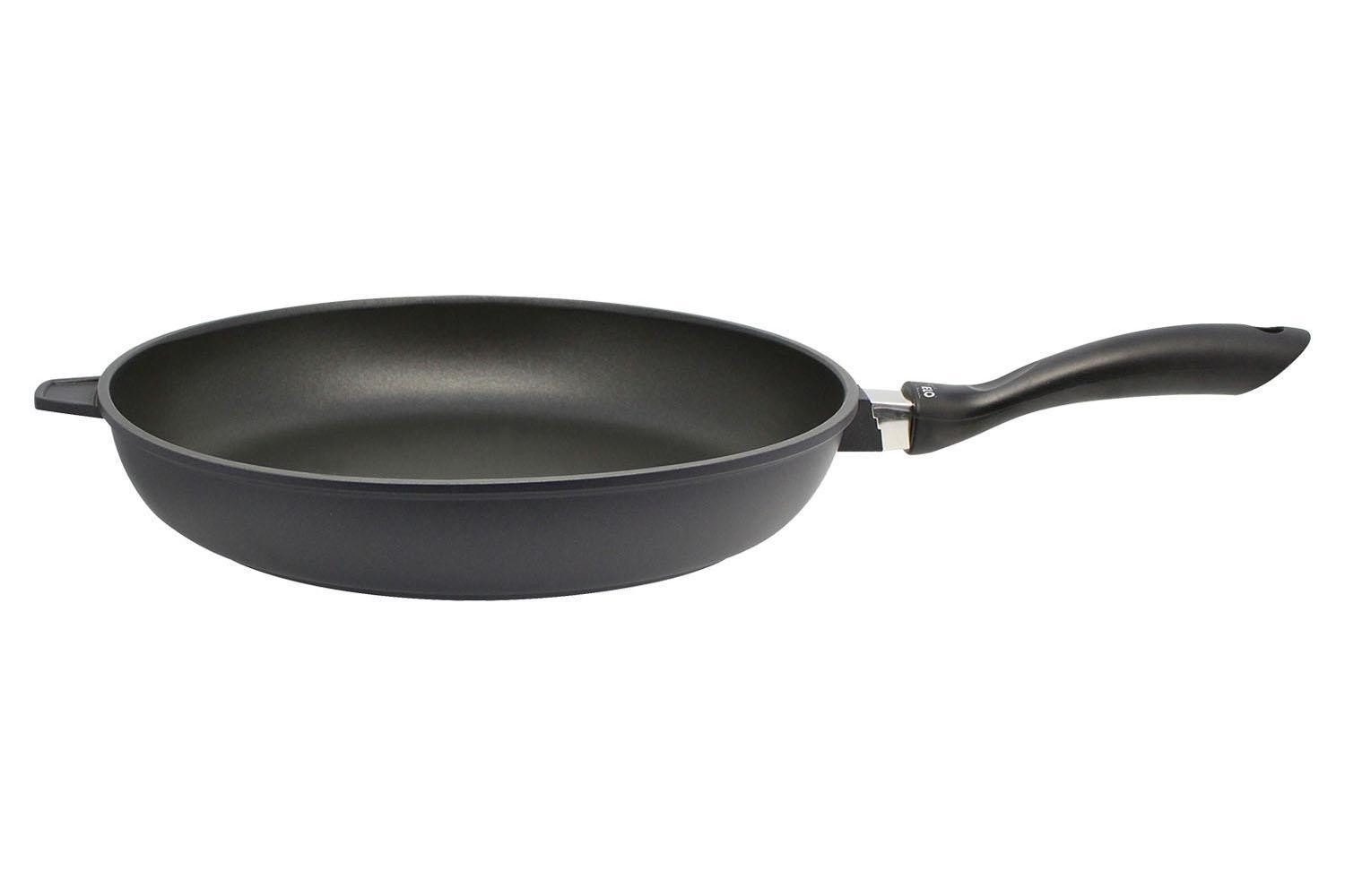 Elo Bratpfanne ALUCAST, Ø 32 cm, Schwarz, Kunststoffgriff, Aluminiumguss, Antihaftbeschichtet, für alle Herdarten geeignet