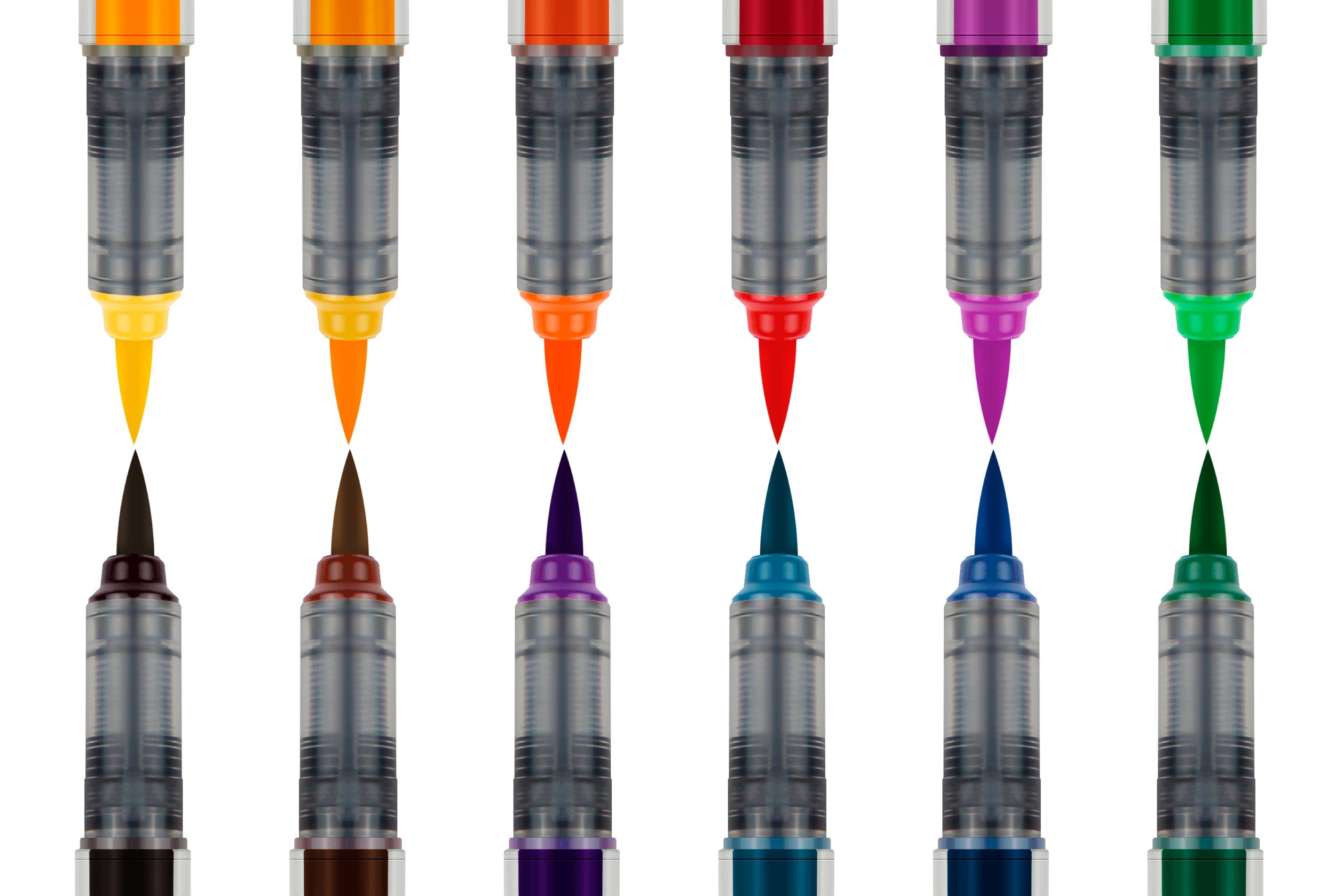 karin Pinselstift Brushmarker PRO Set, 12 Farben Multi