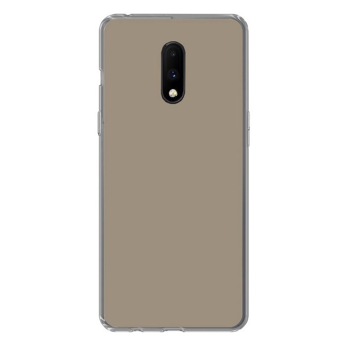 MuchoWow Handyhülle Interieur - Farben - Beige Phone Case Handyhülle OnePlus 7 Silikon Schutzhülle