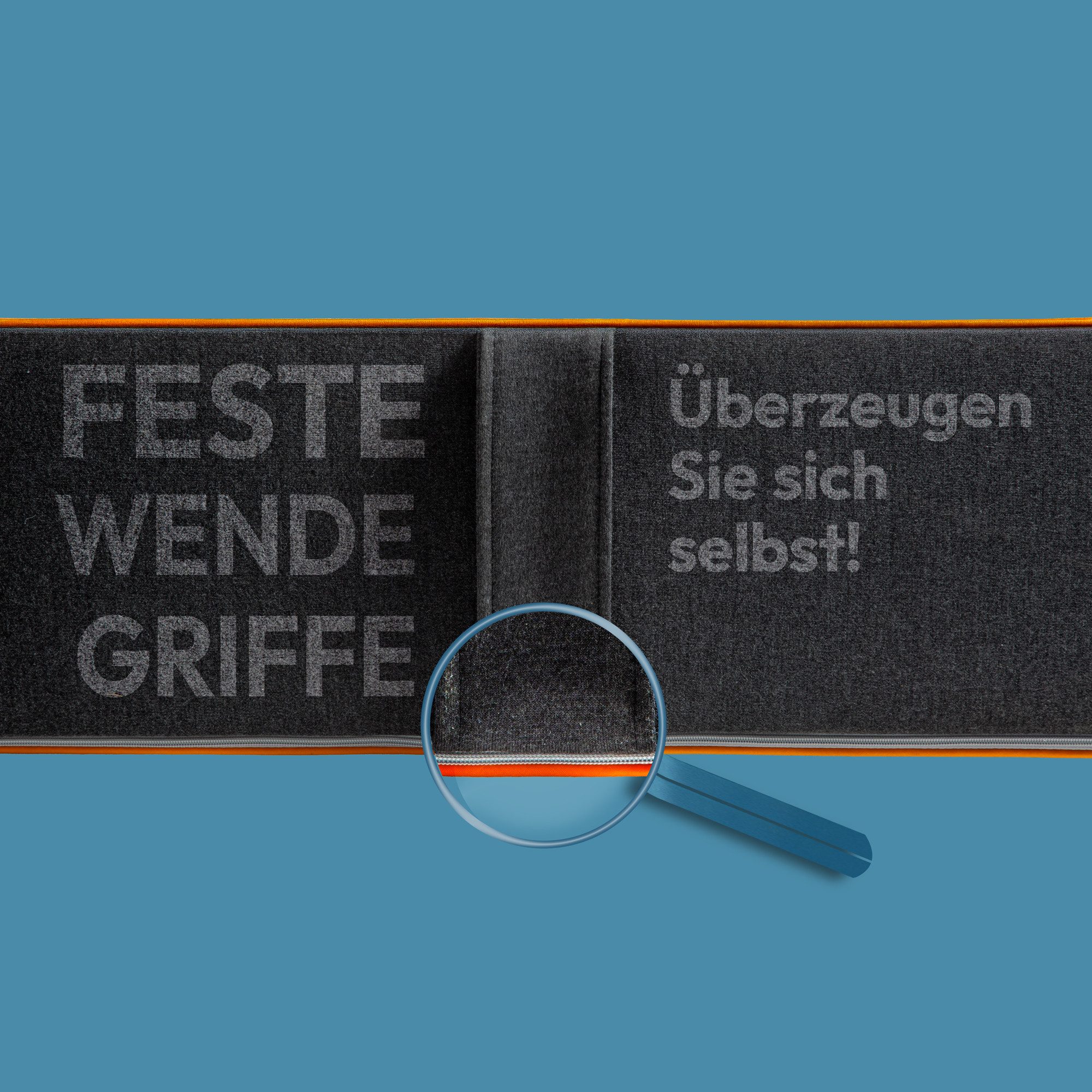 Kaltschaummatratze BOSS DUO H2/H3, H3/H4, H4/H5 individuelle Härtegrade, ARBD, 25 cm hoch, Wendematratze mit zwei Härtegraden