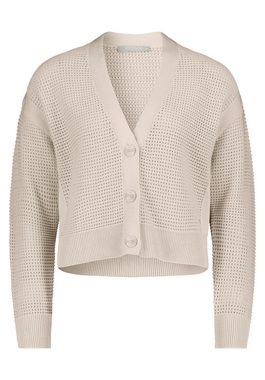 Betty&Co Strickjacke mit Knöpfen (1-tlg) Struktur