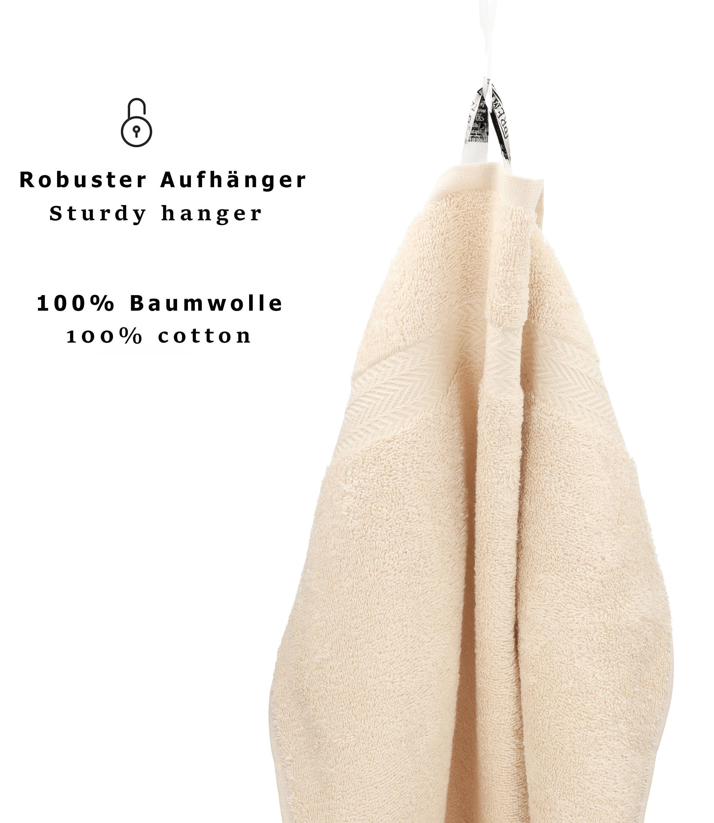 Baumwolle, Set und Handtücher PREMIUM 4-tlg. Betz Duschtücher, 2 (4-tlg) Handtuch 100% beige 2