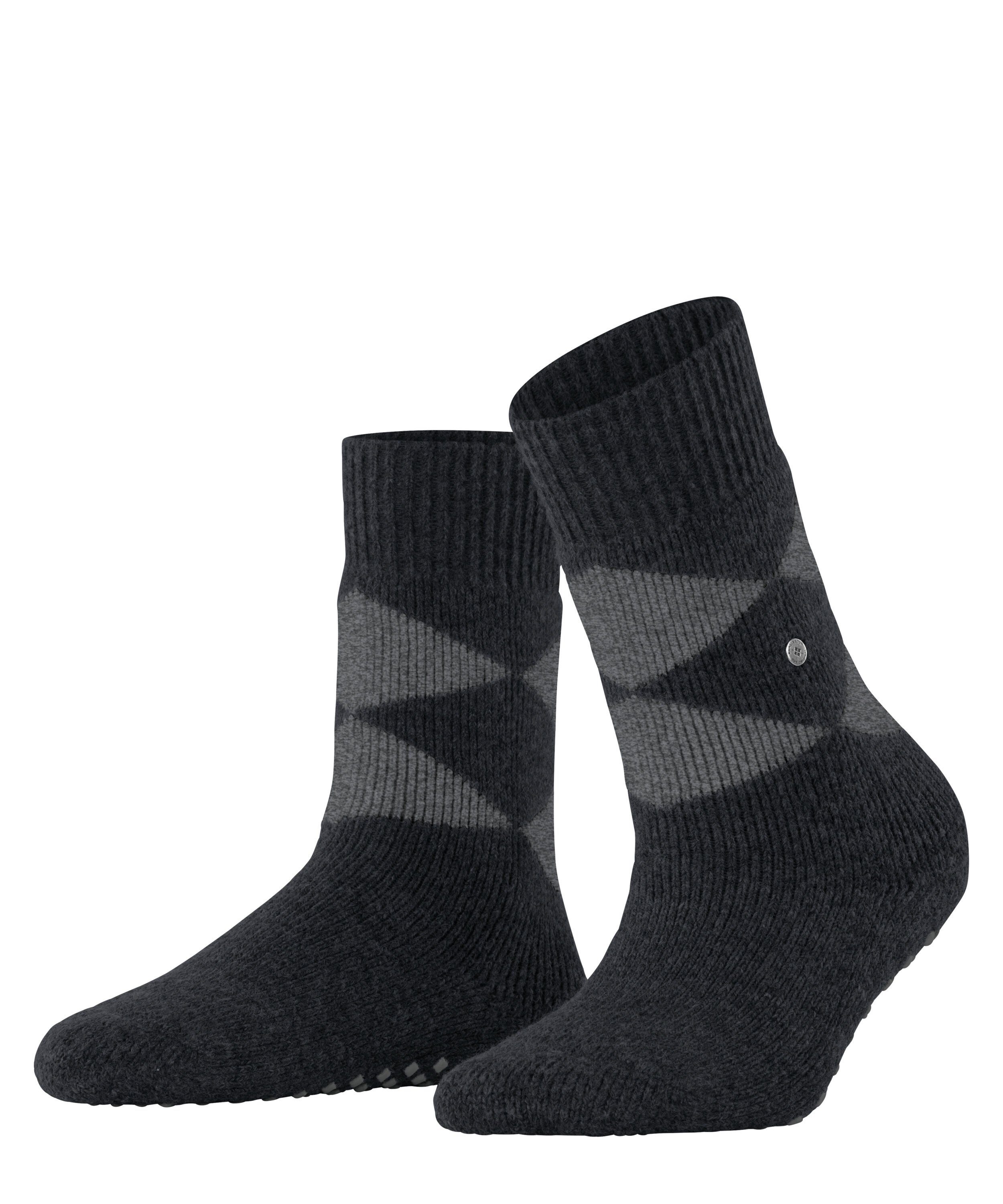 Burlington Socken Cosy Argyle (1-Paar) black (3000) | Wintersocken