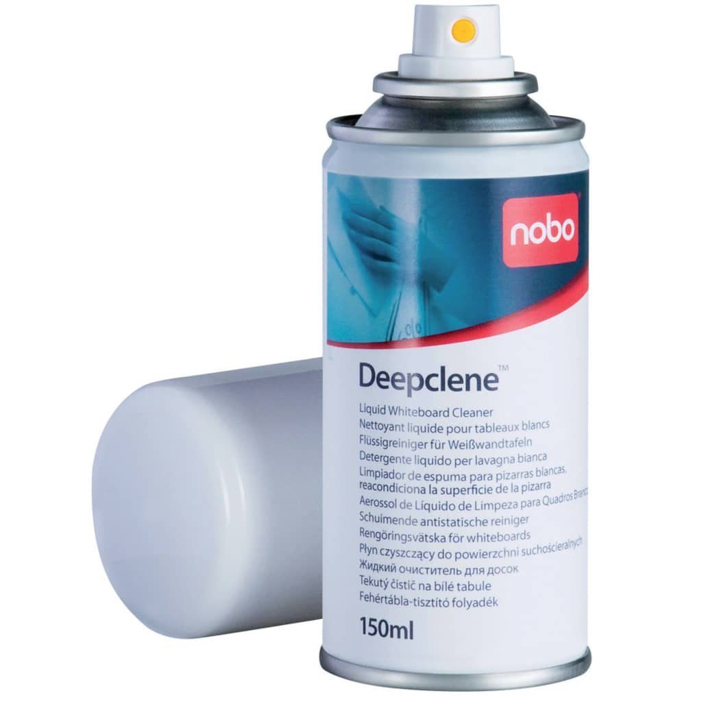 NOBO Schreibgeräteetui Flüssigreiniger für Spray Deepclene Weißwandtafeln 150ml