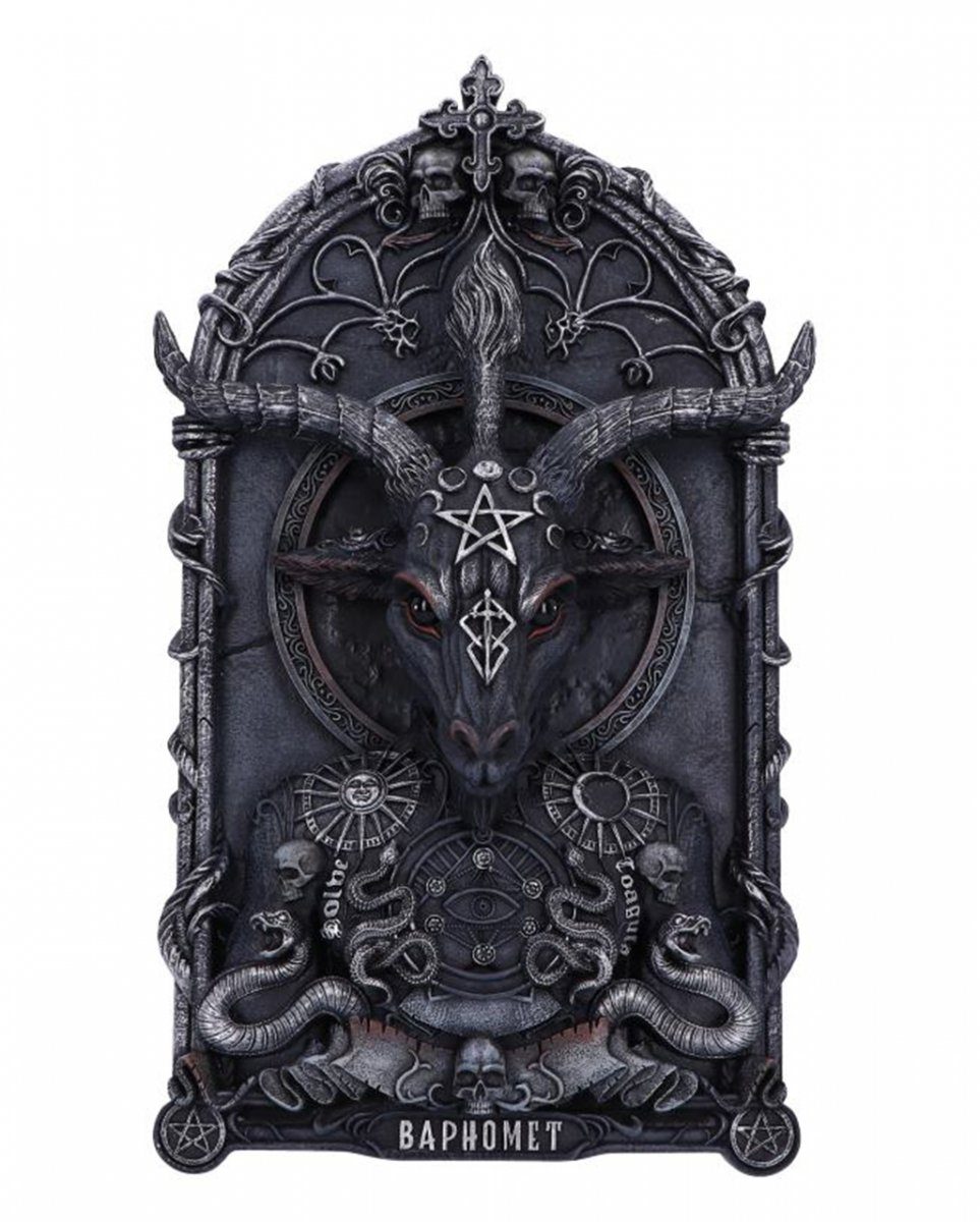 Horror-Shop Dekofigur Baphomet's 30,5cm Wandrelief Invocation