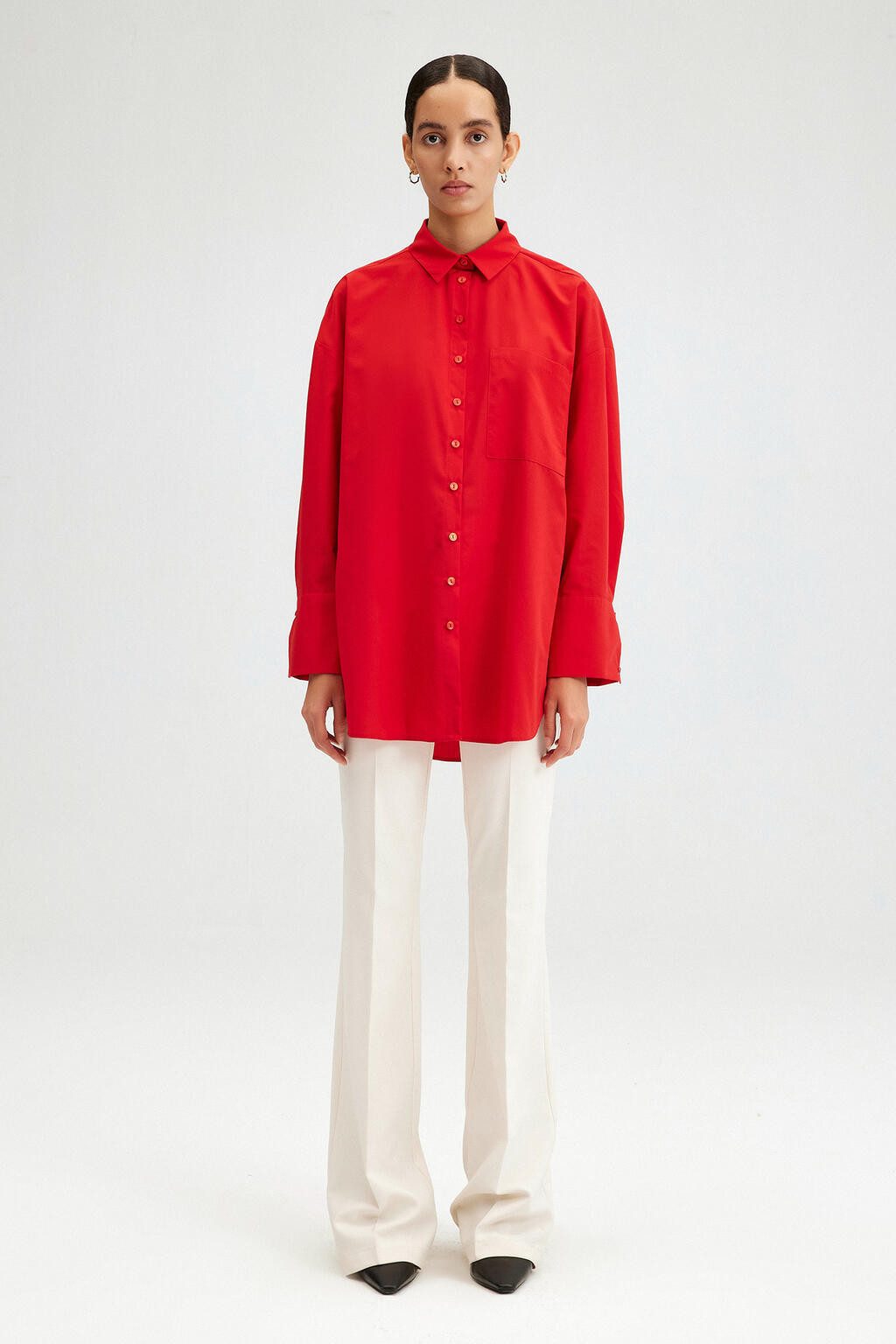 touche prive Hemdbluse POPELINE-HEMD MIT ENTSPANNTER PASSFORM