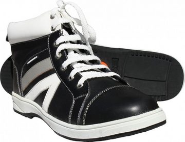 German Wear SNK-02 Black/ White Sneakerboots Sneaker lederschuhe turnschuhe Schuhe aus Glattleder Schwarz/Weiß