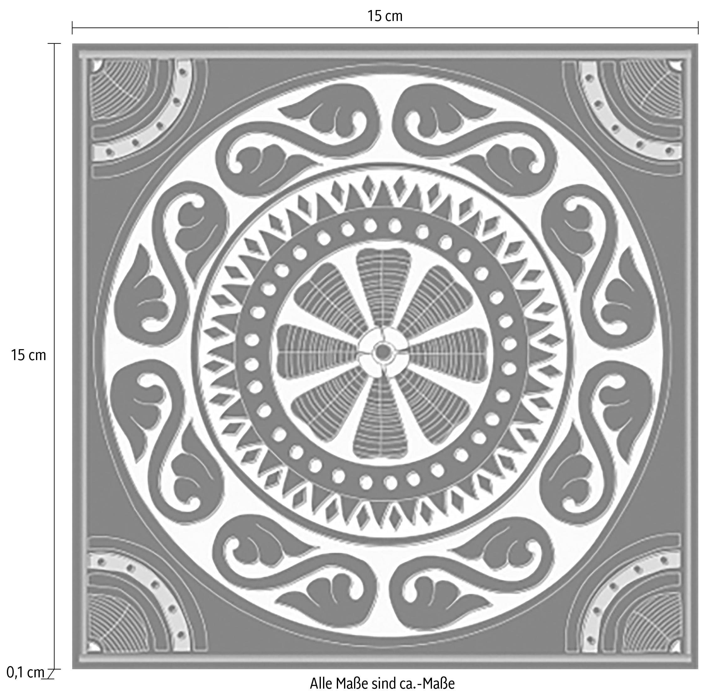 queence Fliesenaufkleber Kreise, Stickerfliesen, selbstklebend, Sticker, 12er Set
