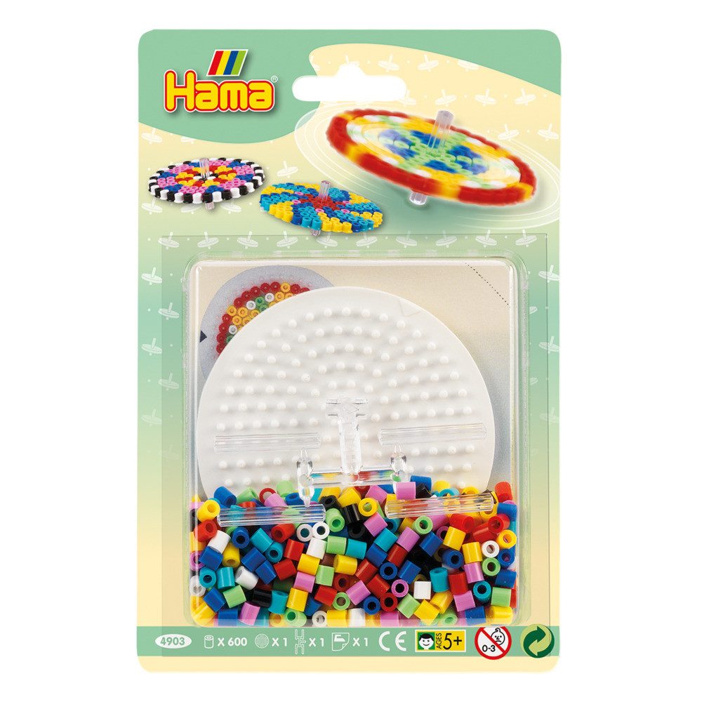 Dan Import Bügelperlen Hama Bügelperlen Starter Set Kreisel 600 Stück Blister