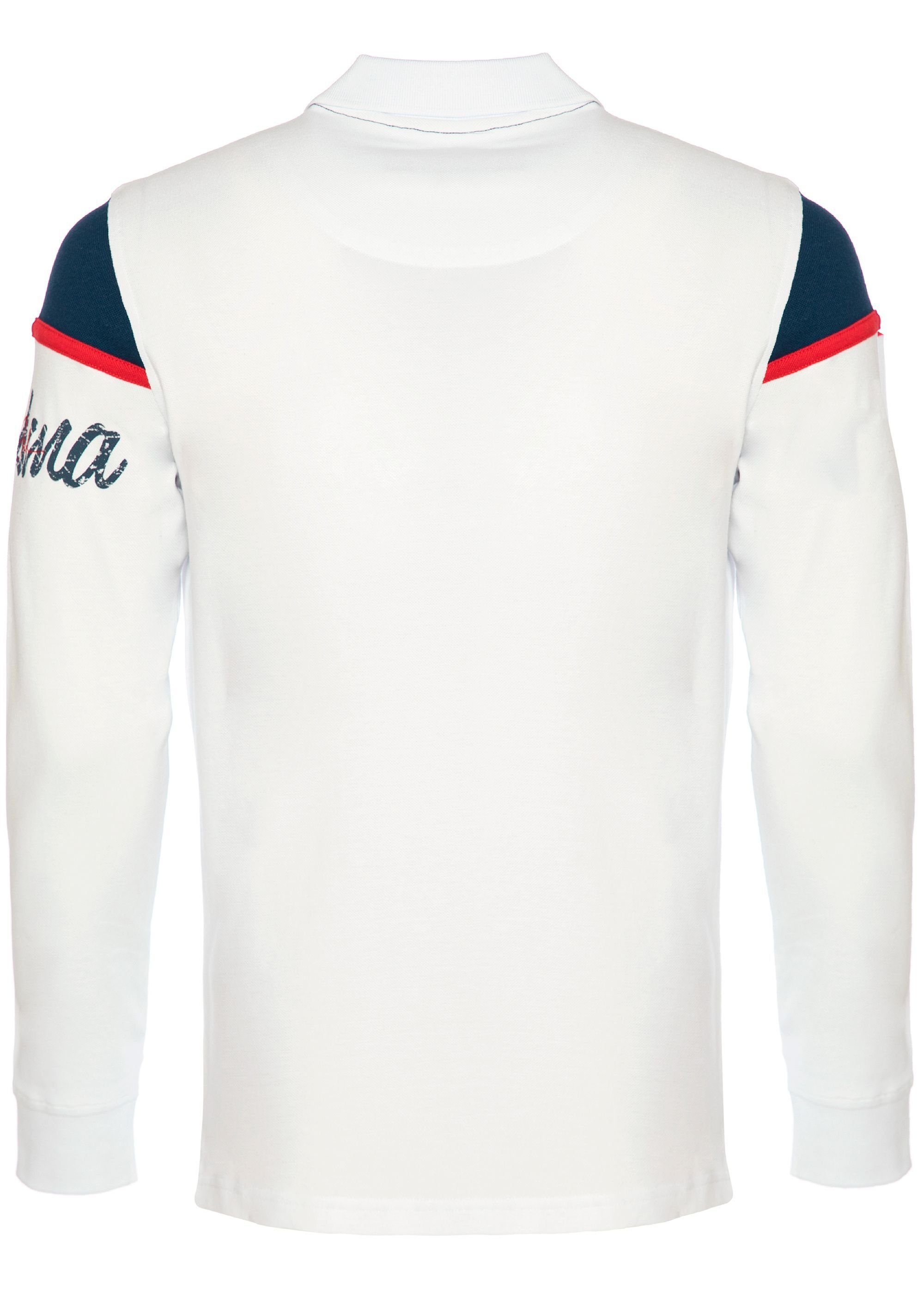 mit White CARISMA Stickerei Rugby Poloshirt Team