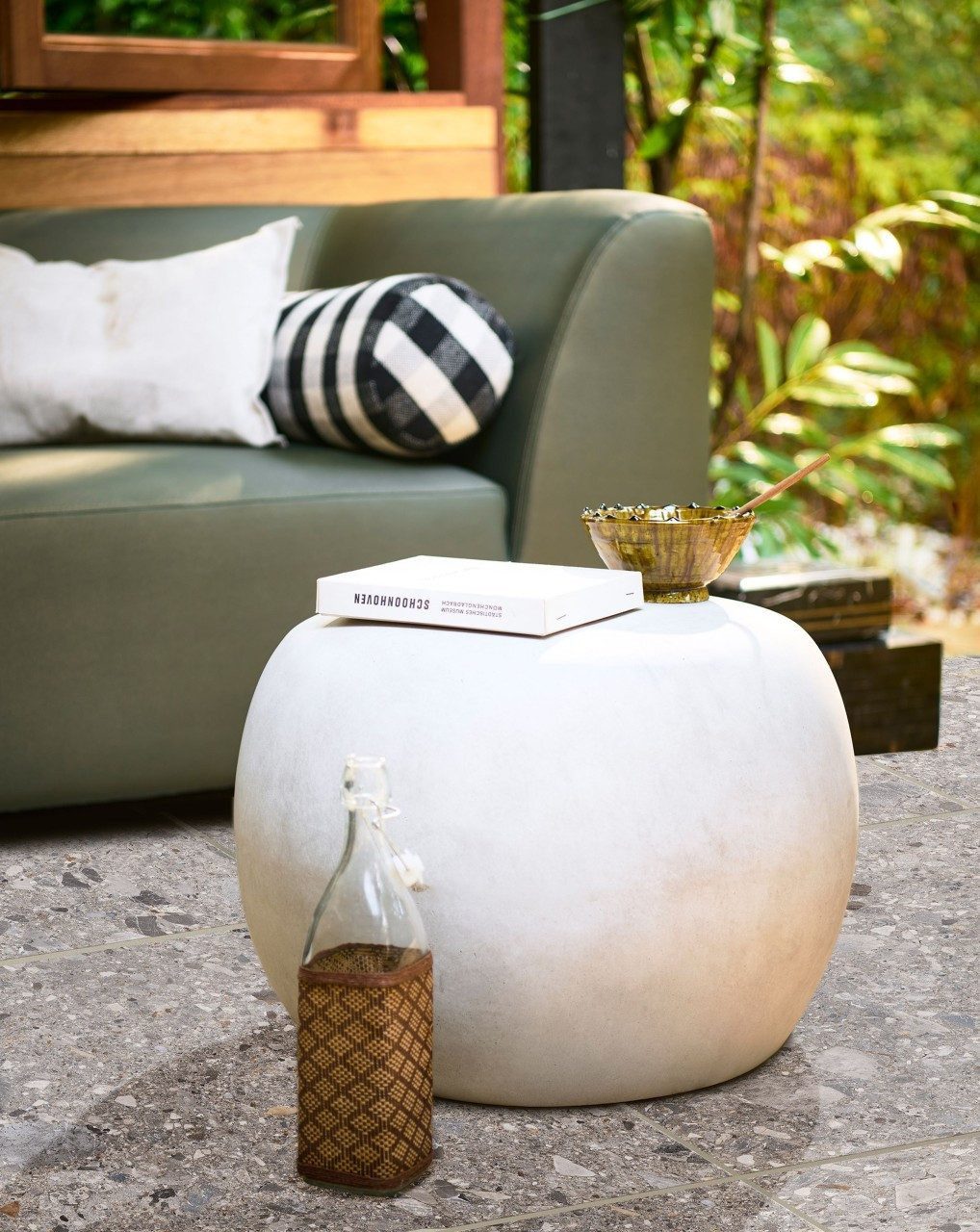 vtwonen Gartentisch Couchtisch Beistelltisch Outdoor Pebble Klein Betonopti günstig online kaufen