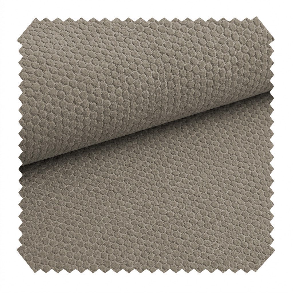 novely® Stoff MAKAO Abverkauf, Leichter Velours-Möbelstoff Feine Wabenprägung 1lfm, Strapazierfähig, Kuschelweich, Meterware, 1lfm