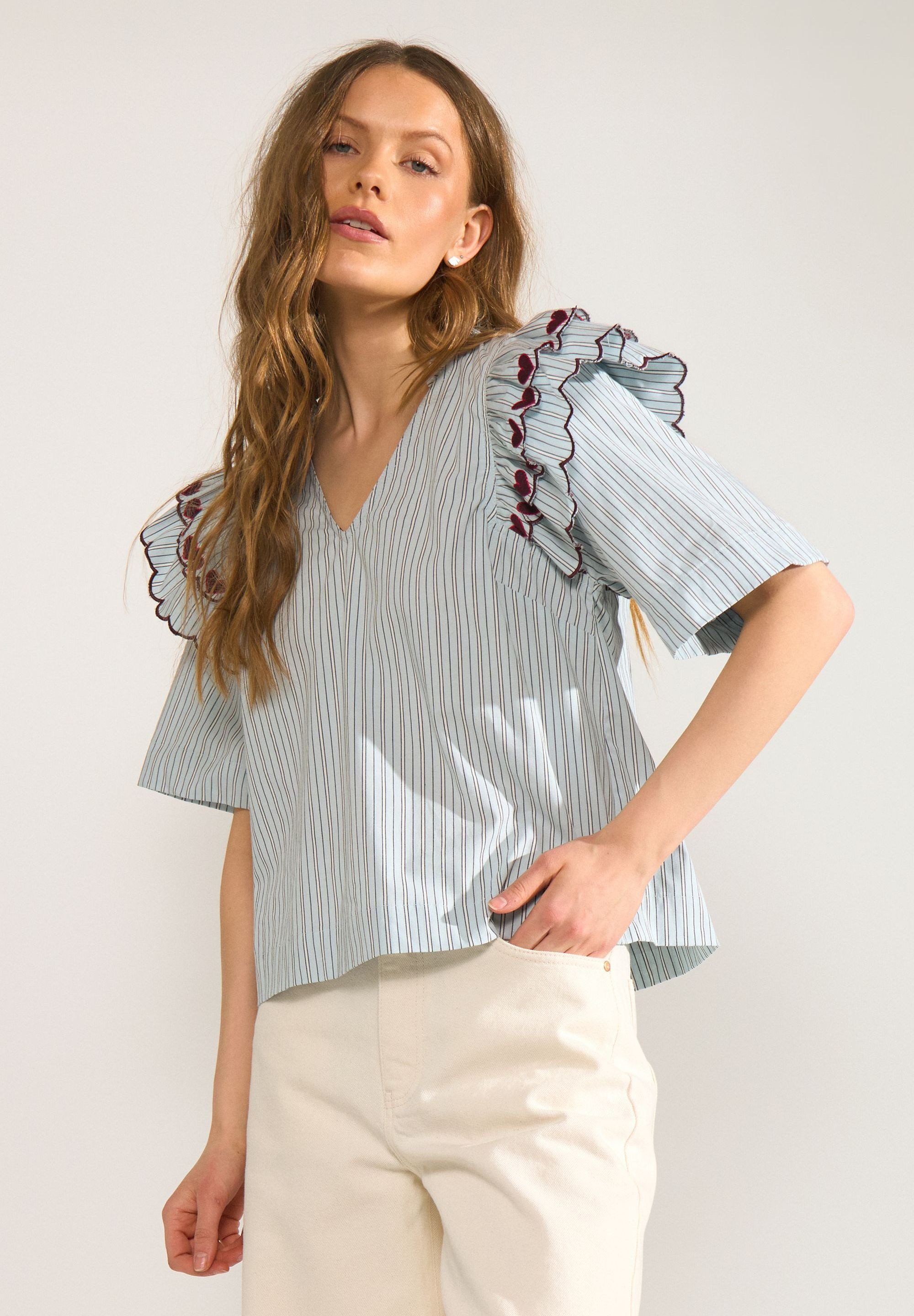 nümph Kurzarmbluse NUDITTY BLOUSE