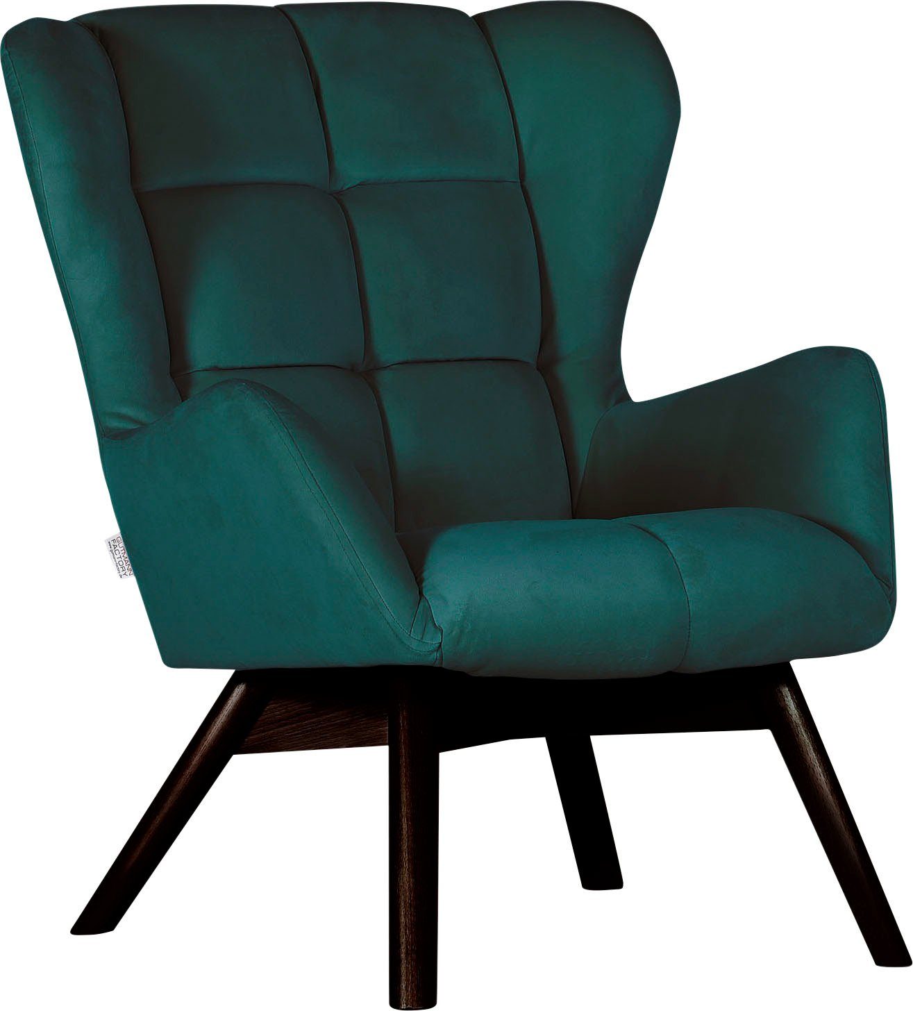Gutmann Factory Sessel Luna, Gestell antikfarben oder eiche natur