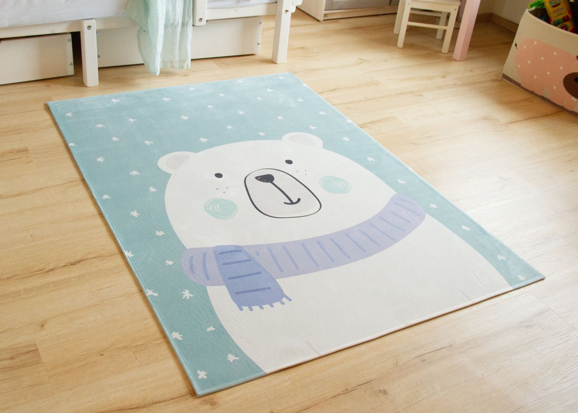 Steffensmeier Kinderteppich Sweet Dreams Eisbär, Rechteckig, Kinderzimmer