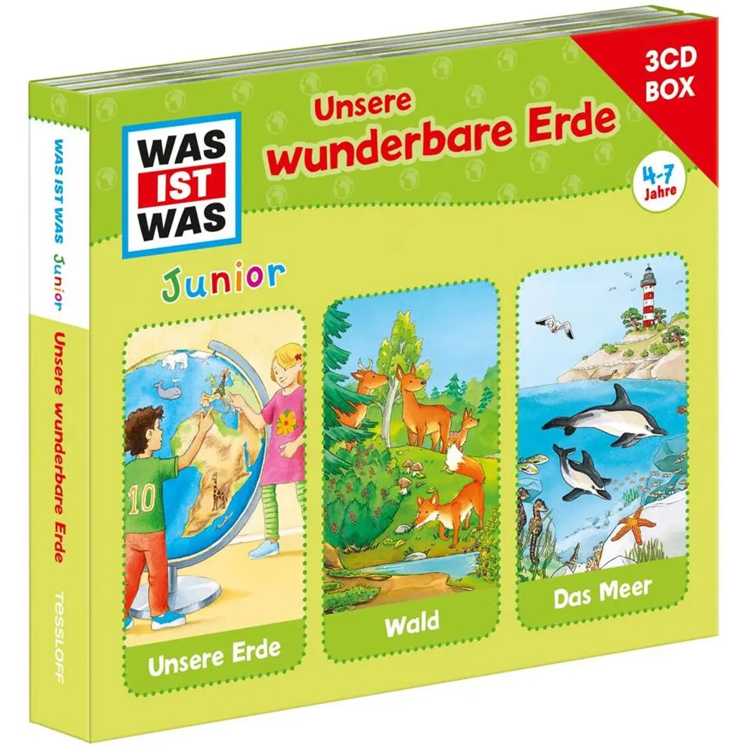Tessloff Verlag Hörspiel WAS IST WAS Junior 3-CD Hörspielbox. Unsere wunderbare Erde
